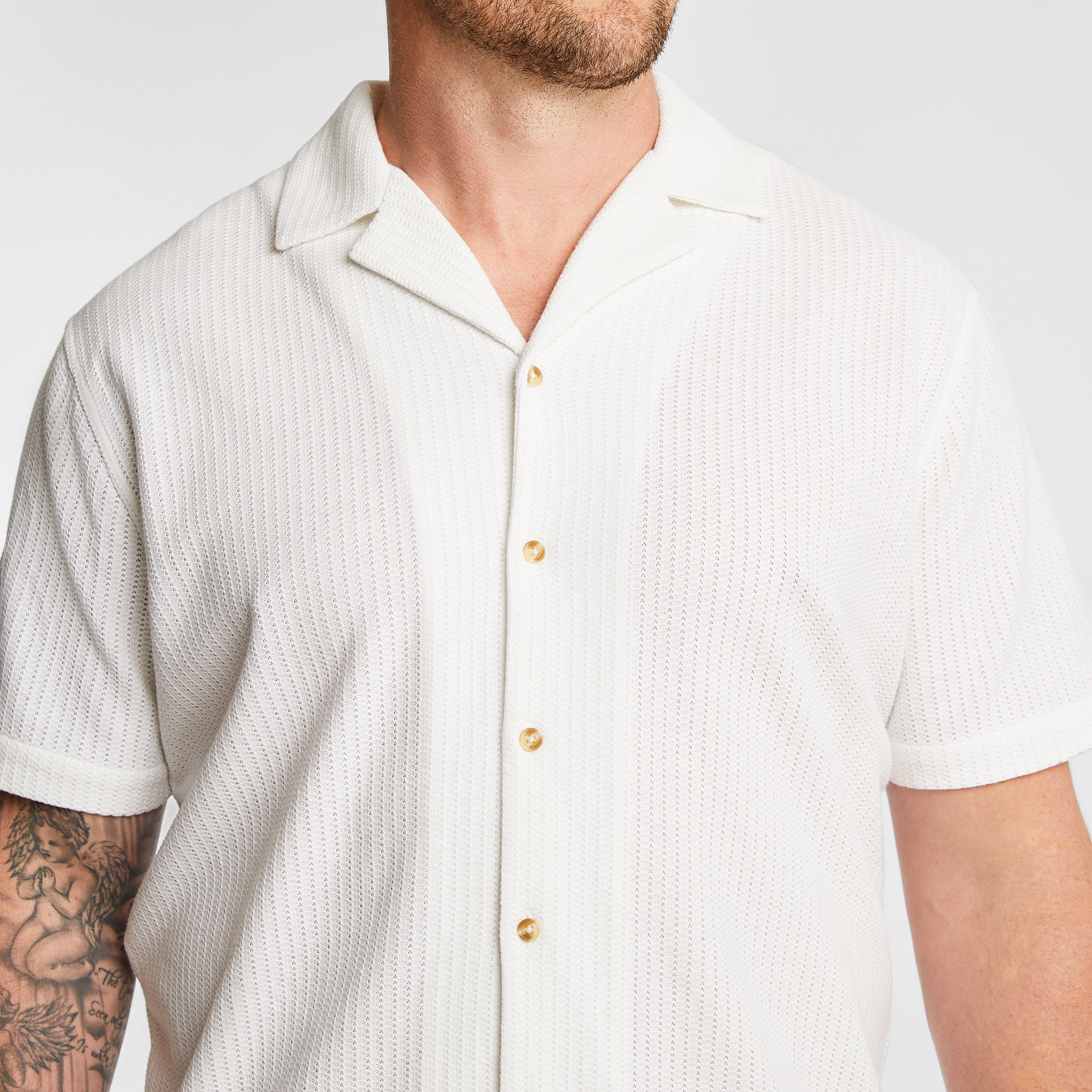 White Matera Textured Shirt