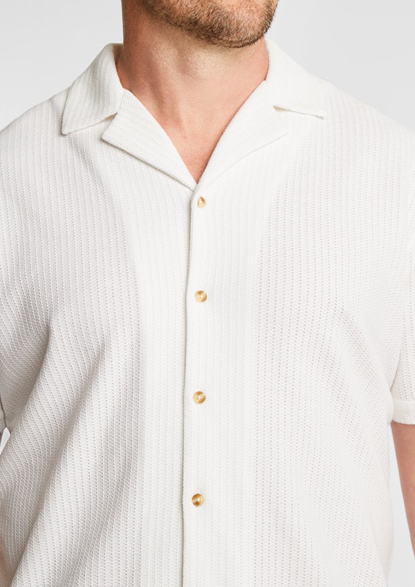 White Matera Textured Shirt