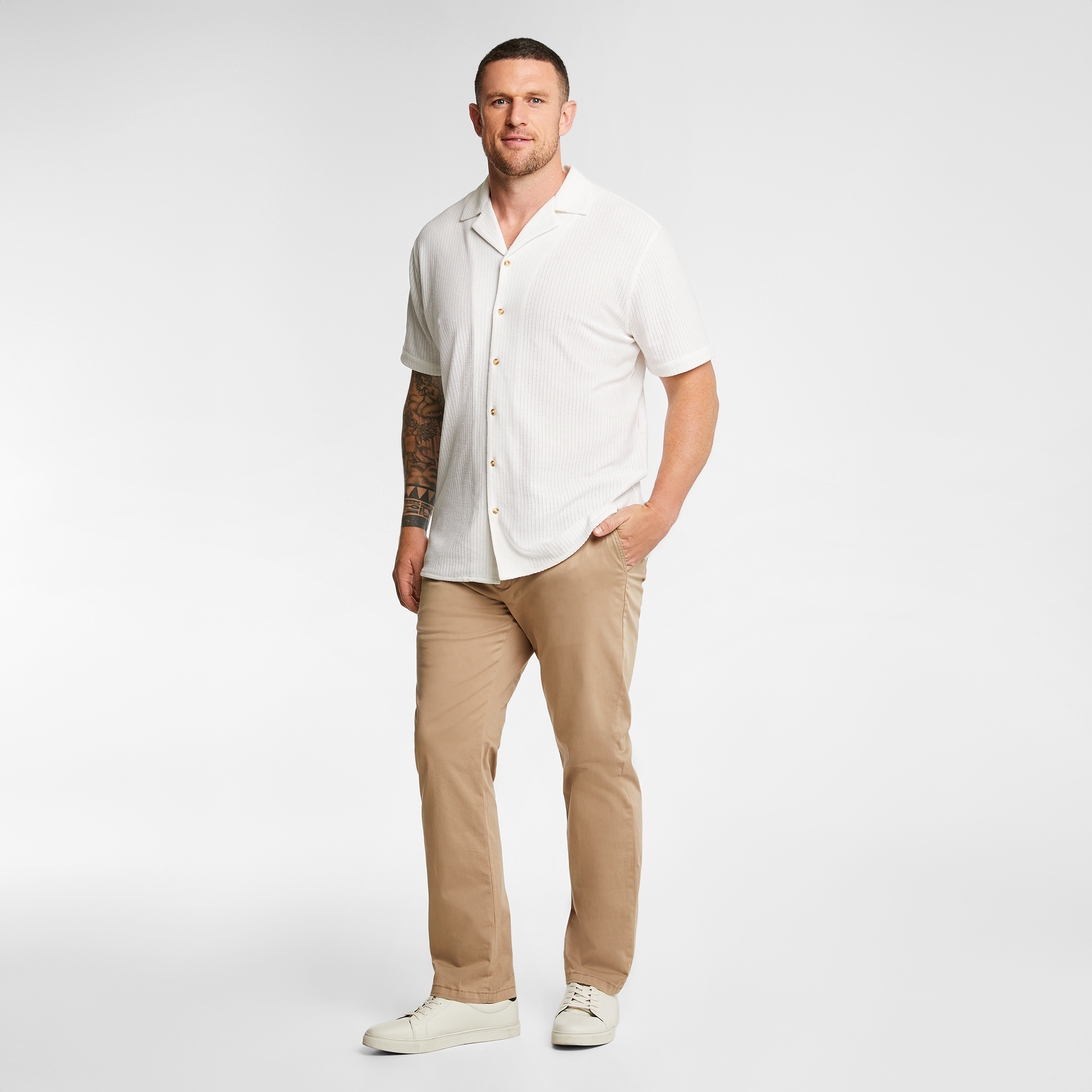 White Matera Textured Shirt