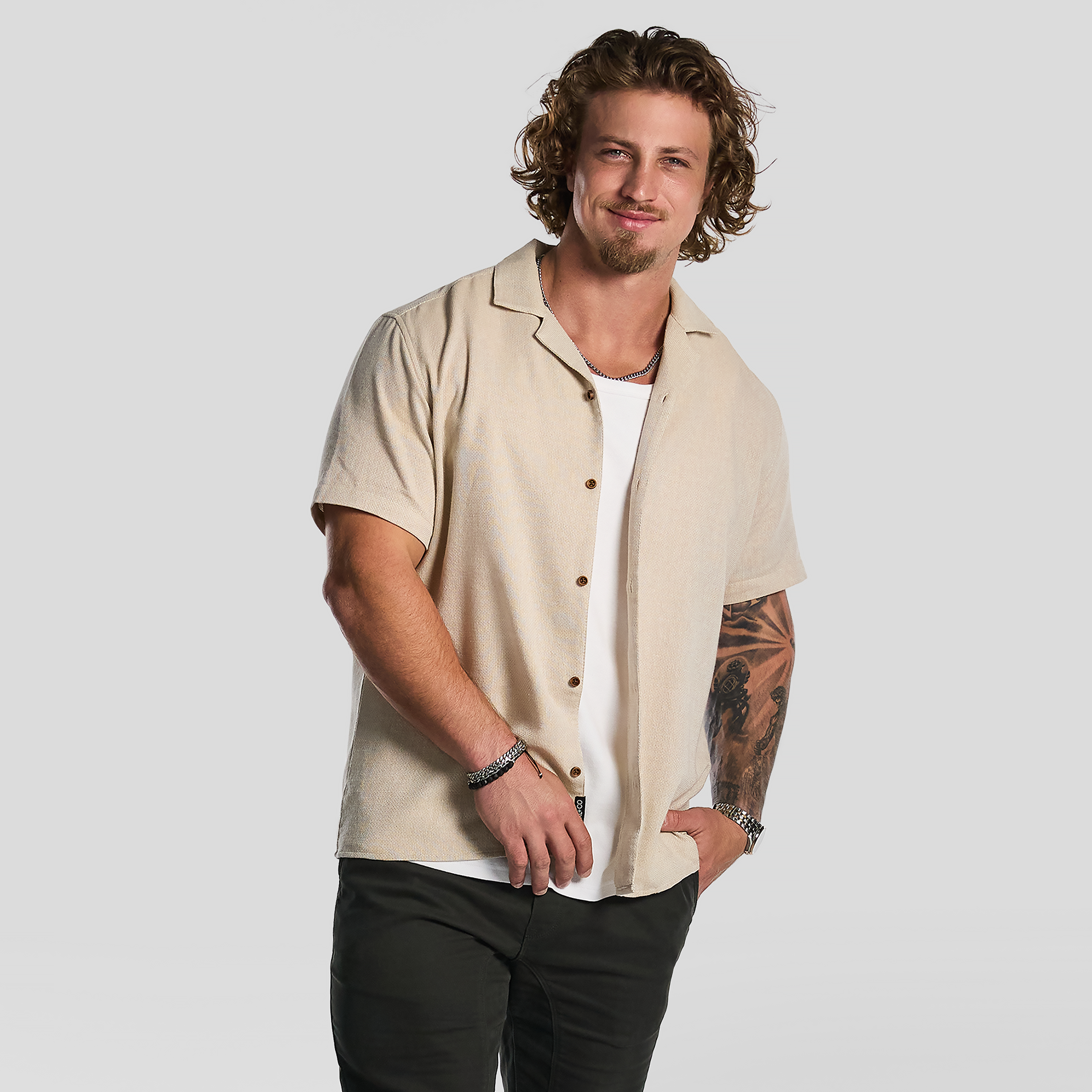 トップス UL Short Sleeve Shirt Sand Men/XL Swiss Tech Short Sleeve Outdoor Shirt - Moisture Wicking - Walmart.com