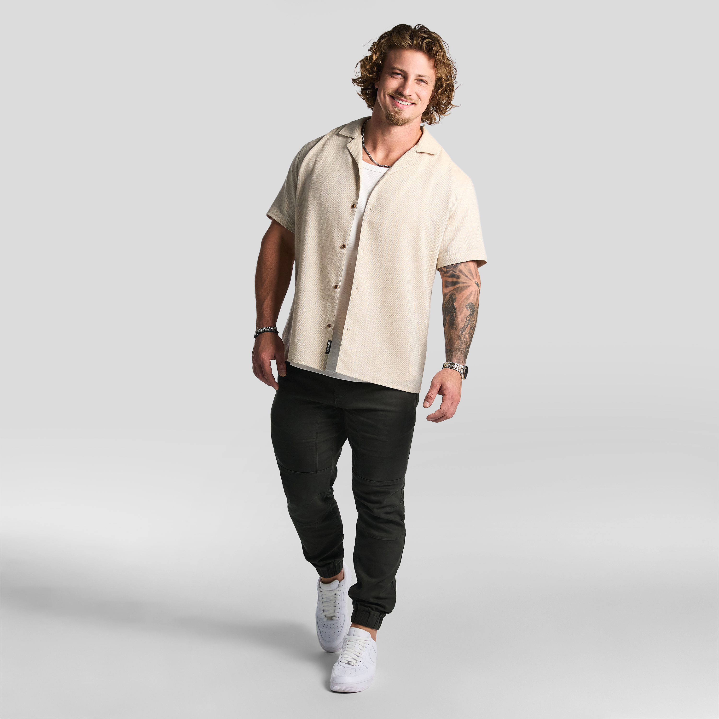 Sand Sekope Textured Short Sleeve Shirt