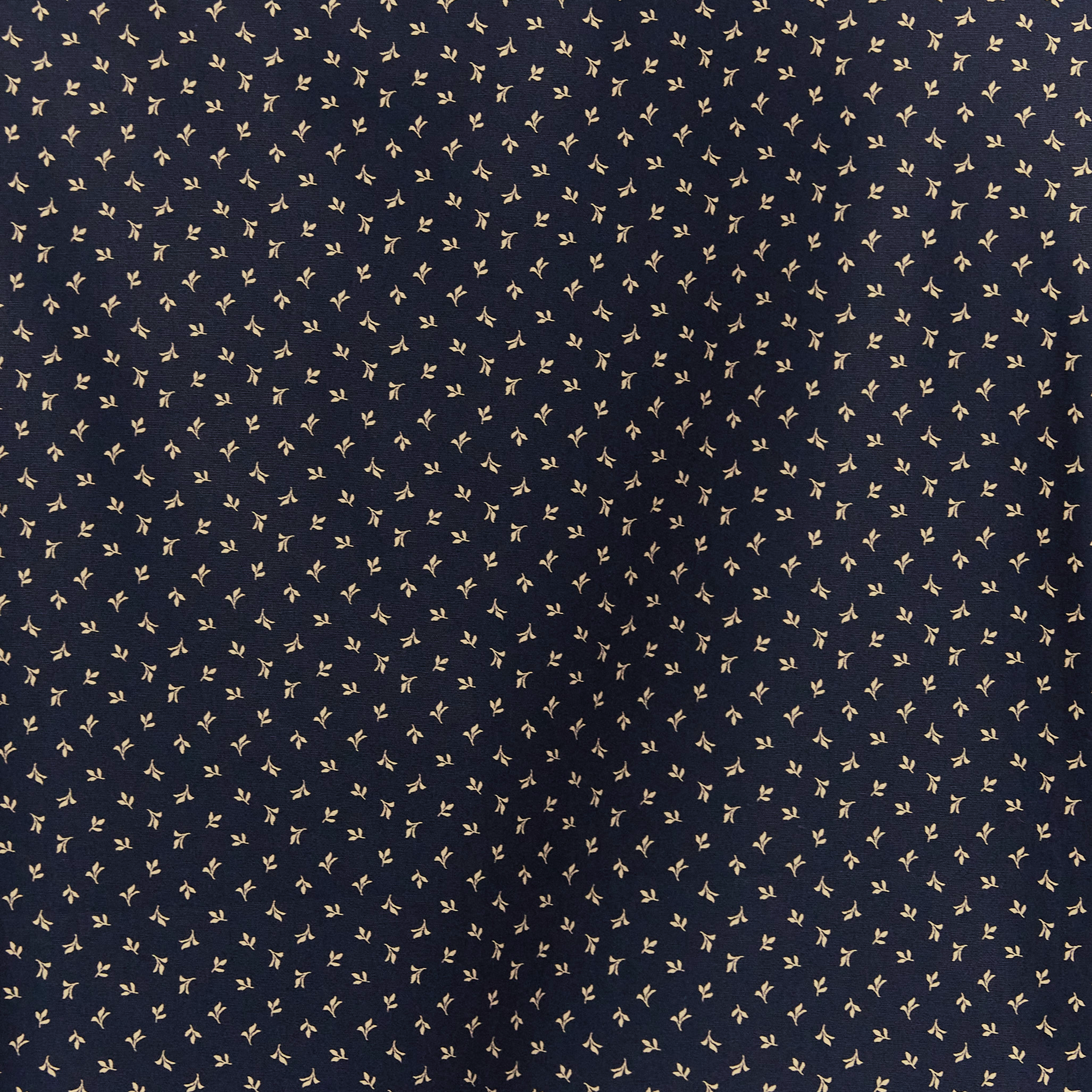 Navy Elgar Ditsy Cotton Short Sleeve Shirt