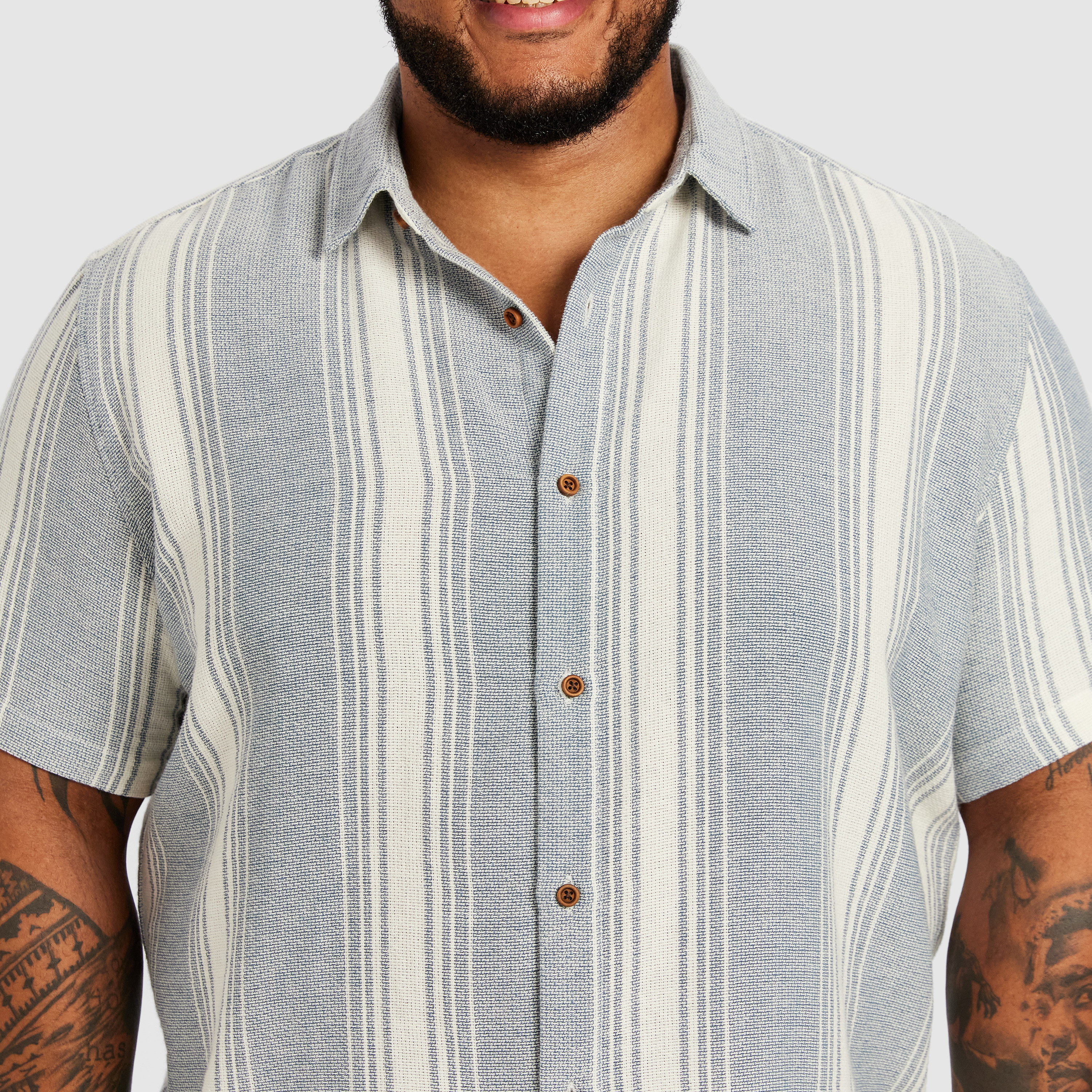 Blue Jonah Textured Short Sleeve Shirt