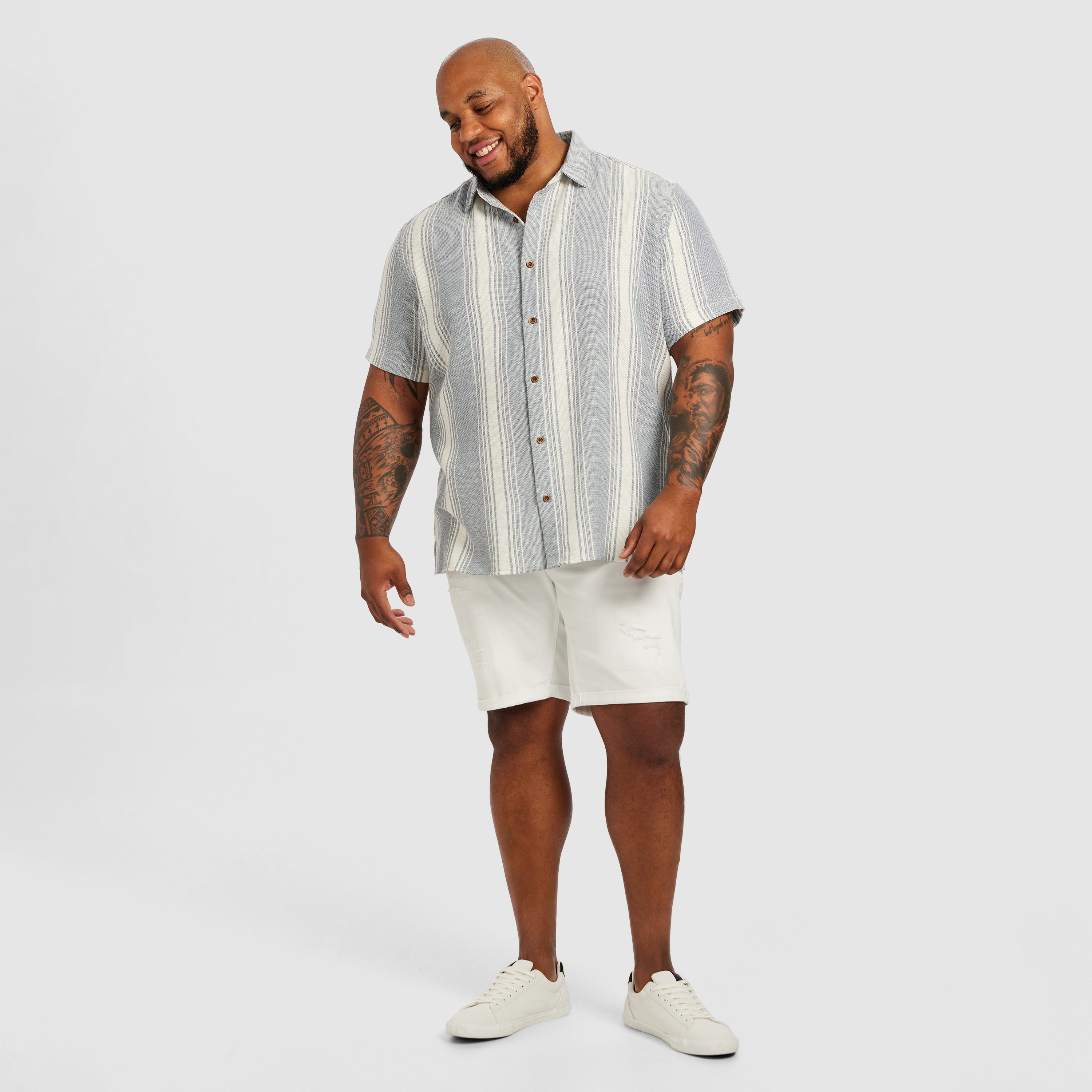 Blue Jonah Textured Short Sleeve Shirt