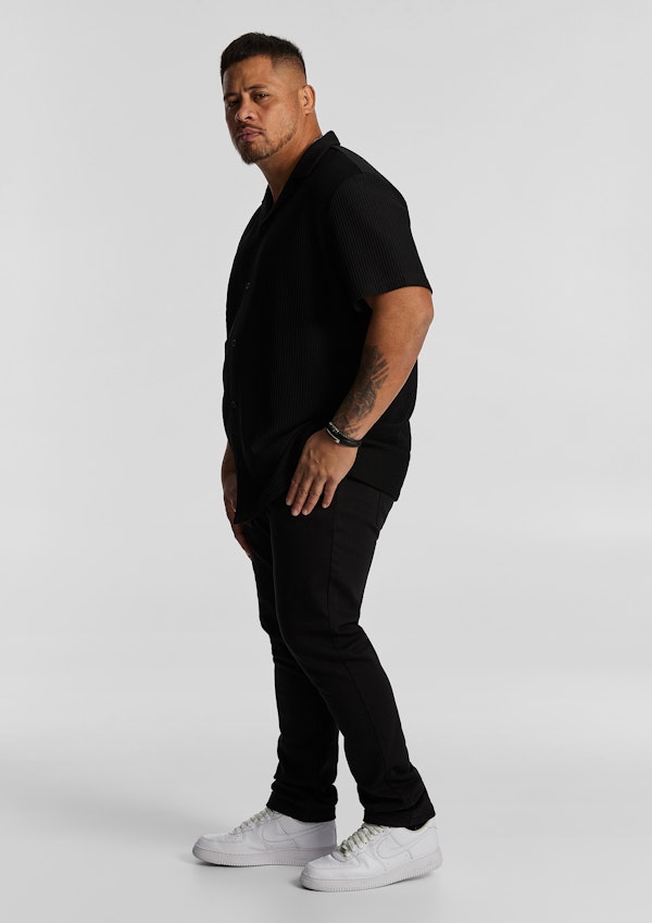 Black Kaius Textured Shirt
