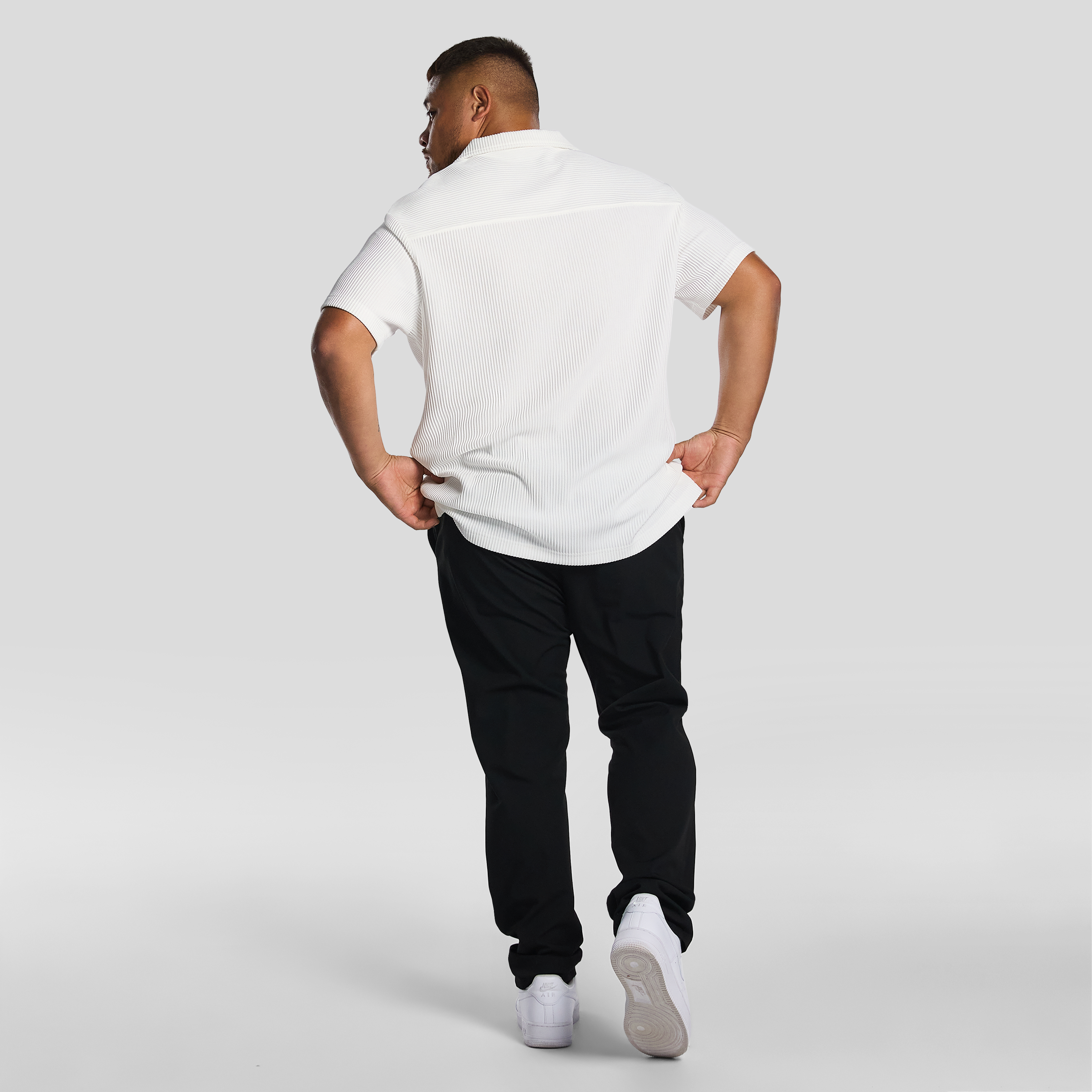 White Kaius Textured Shirt