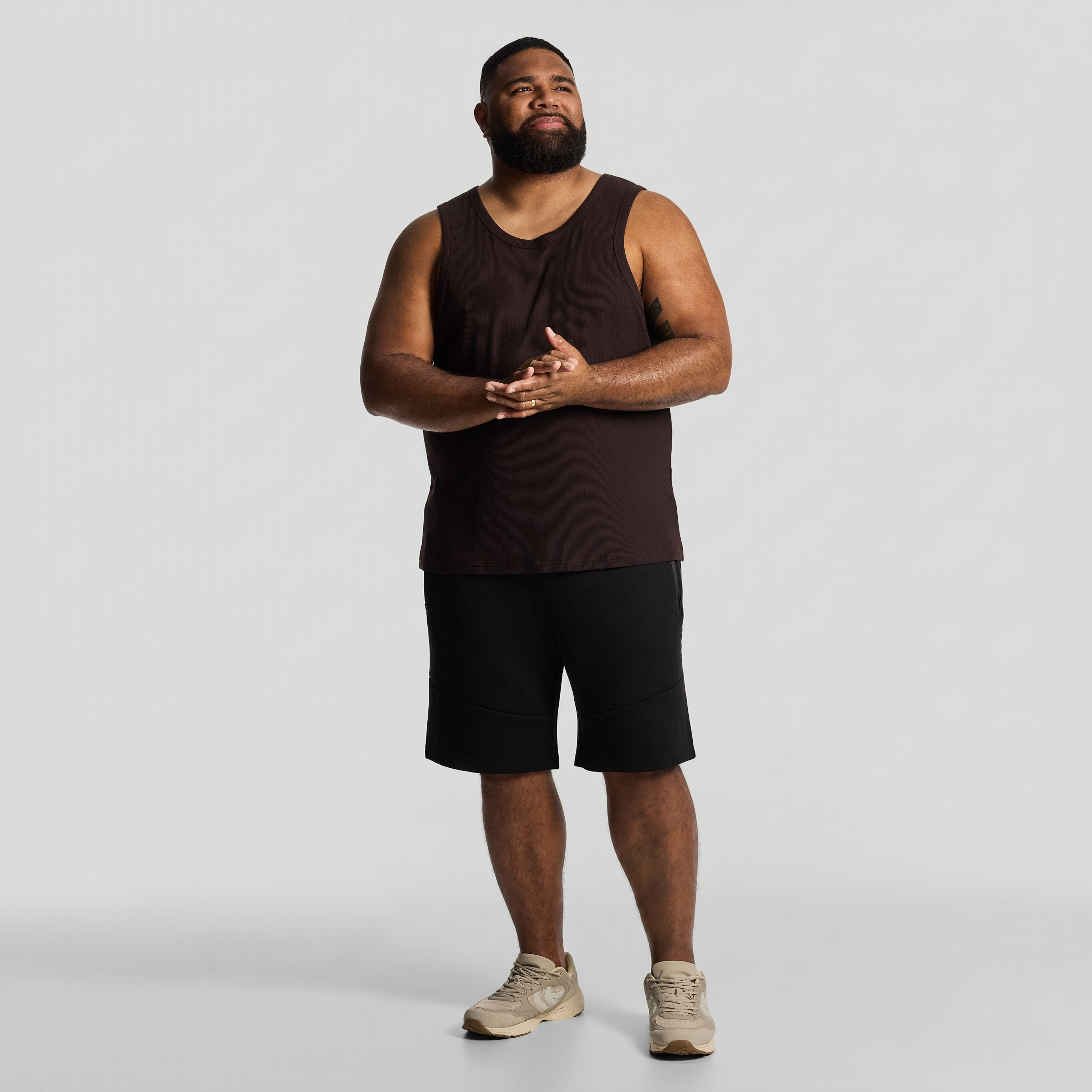 Brown Rib Singlet