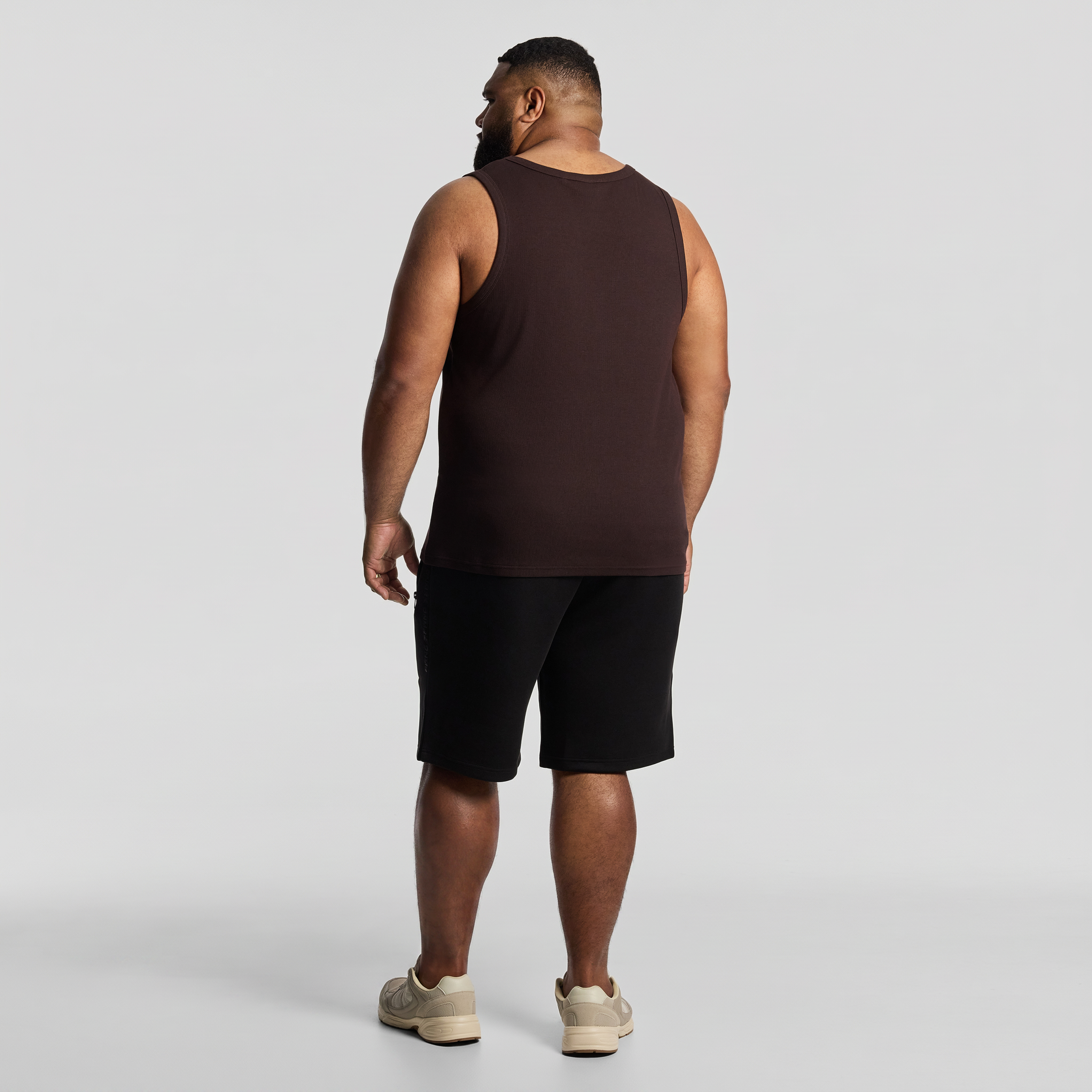 Brown Rib Singlet