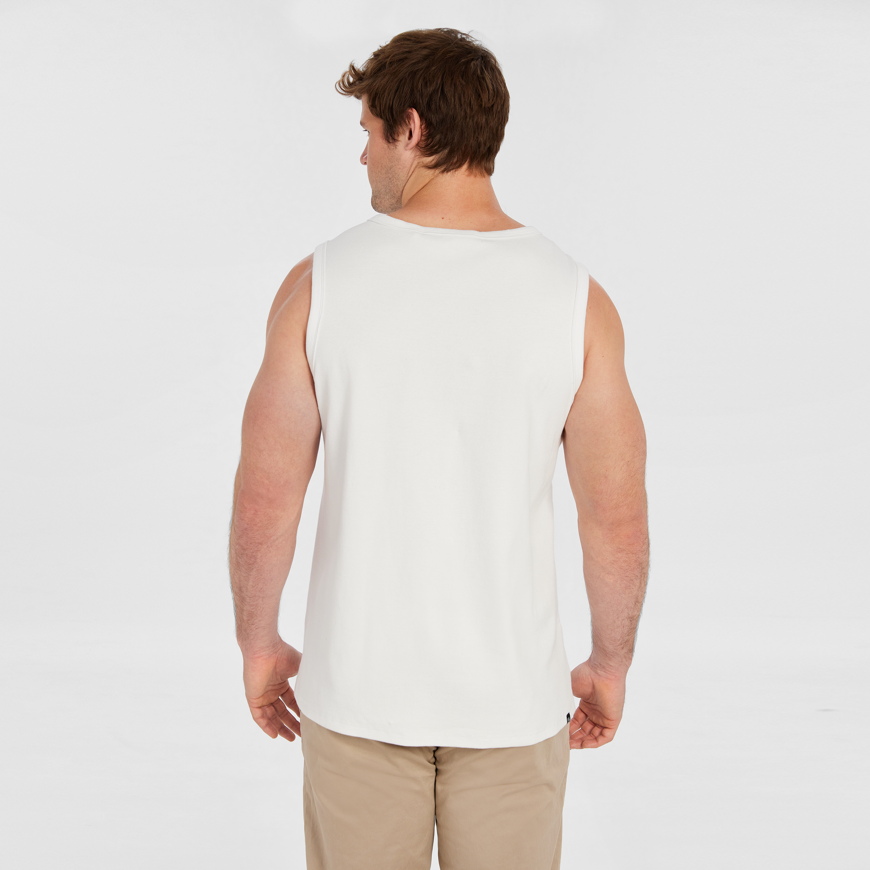 White Rib Singlet