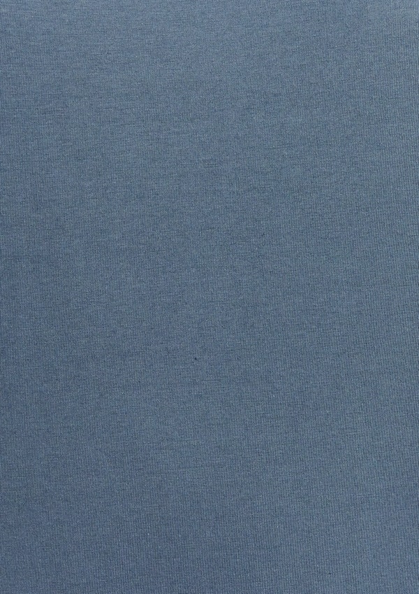 Blue Essential Longline Crew Tee