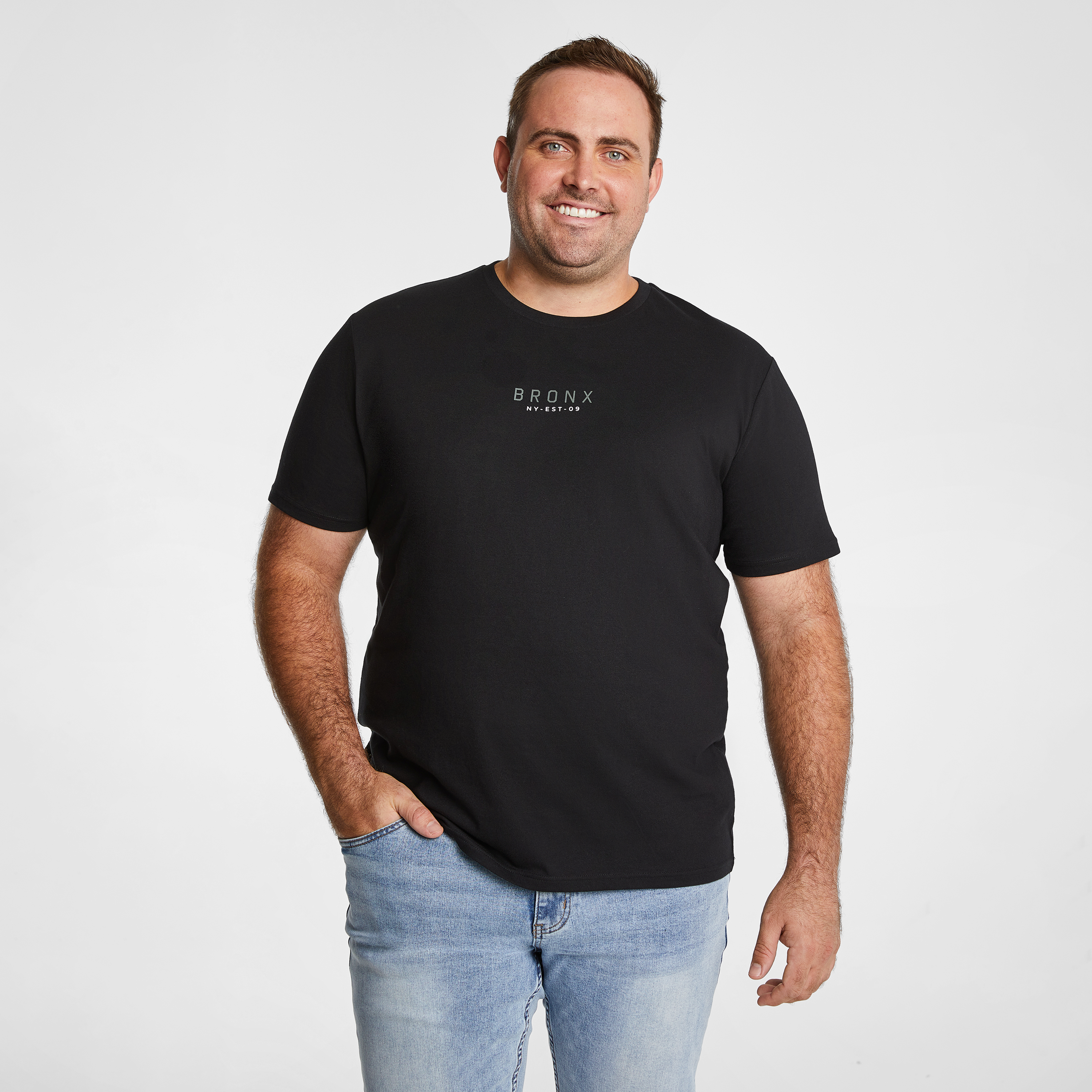 Black Cunningham Graphic Crew Neck Tee