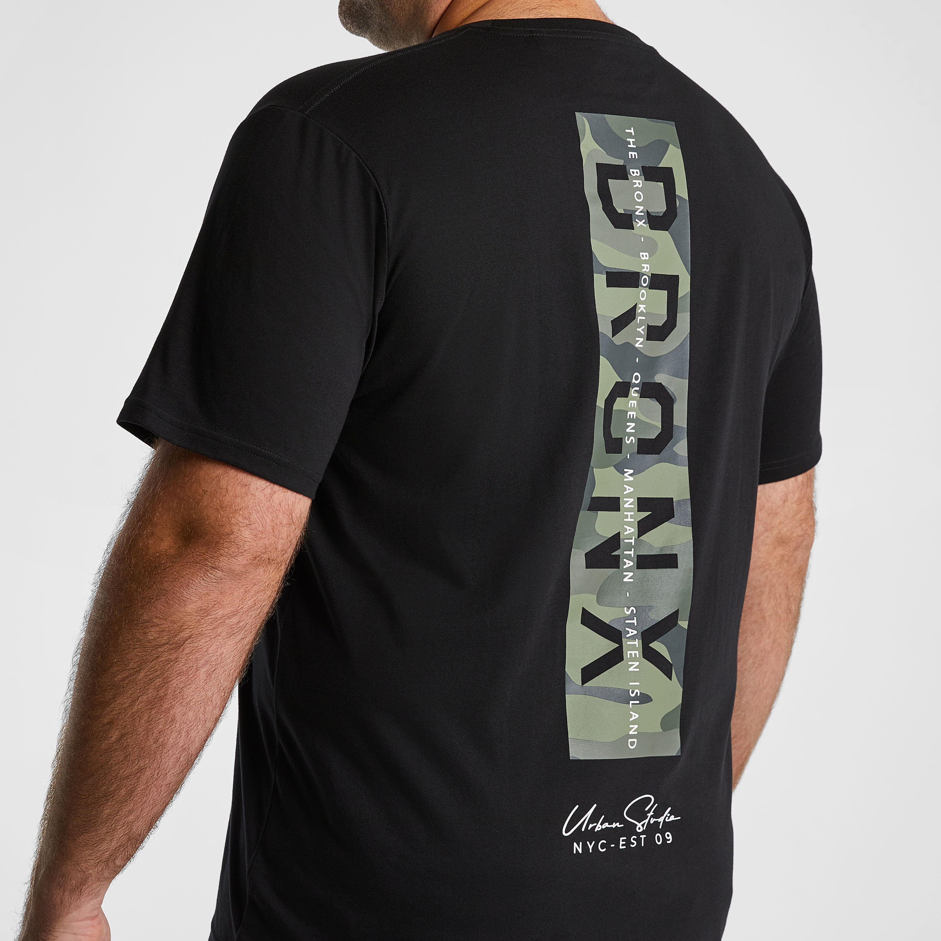 Black Cunningham Graphic Crew Neck Tee