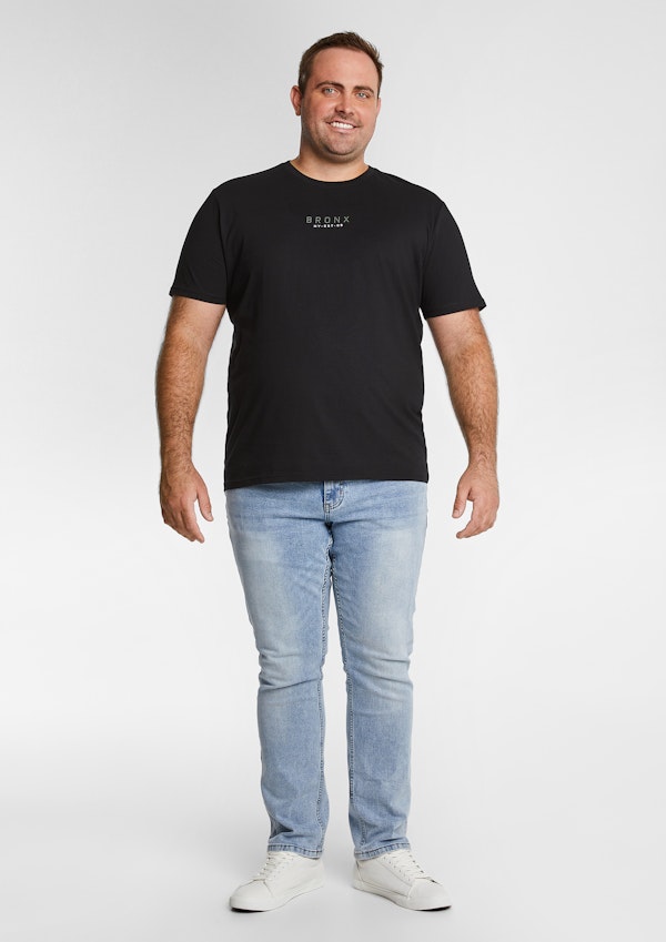 Black Cunningham Graphic Crew Neck Tee