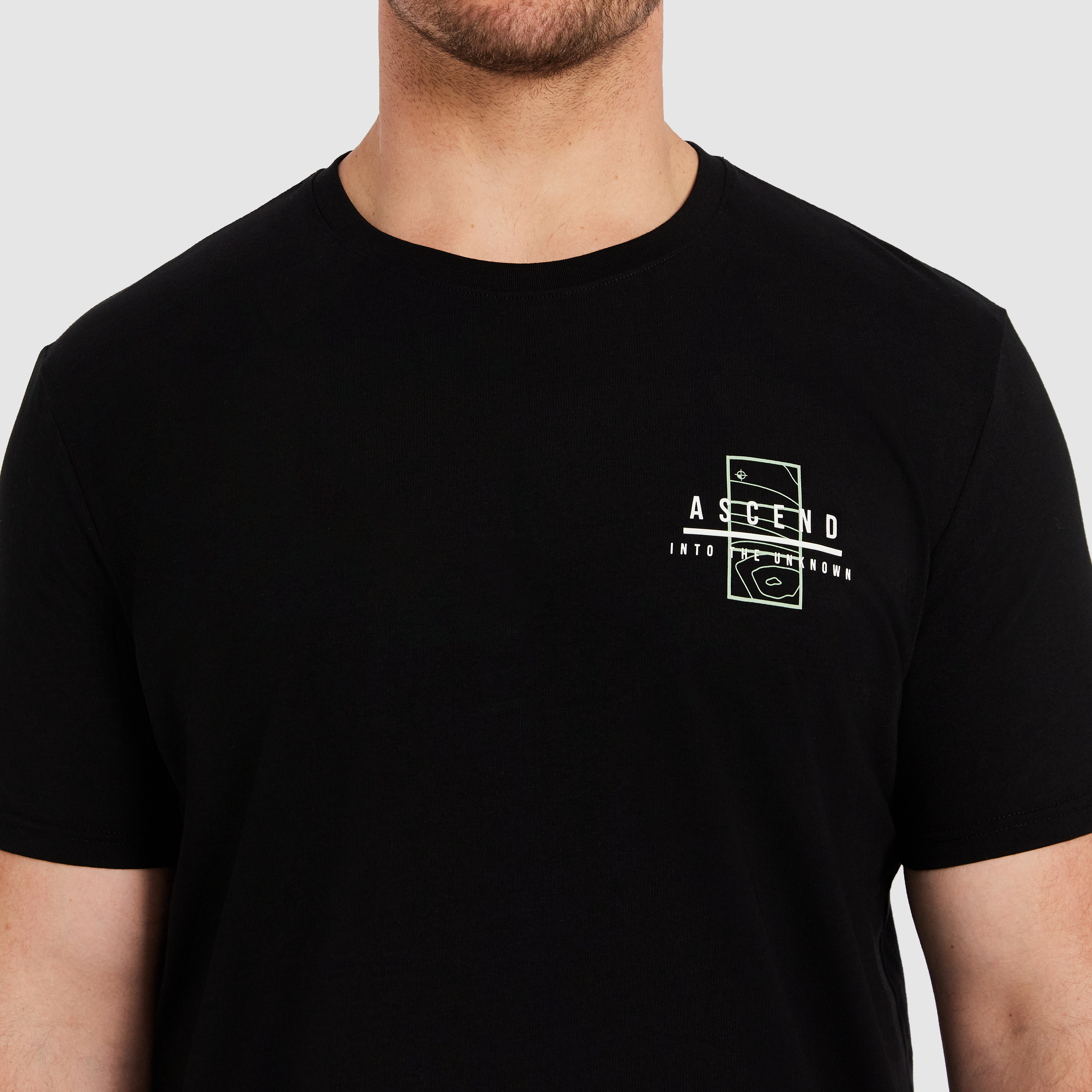 Black Bryn Longline Crew Tee