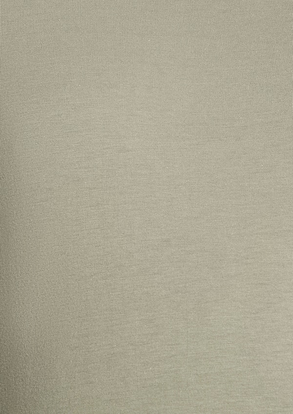 Sage Green Bryn Longline Crew Tee