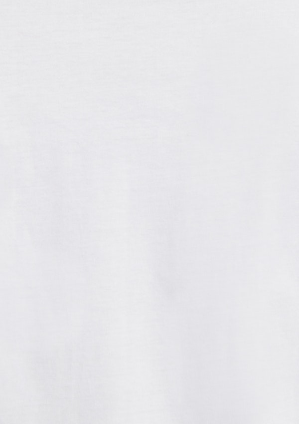 White Martino Longline Crew Tee