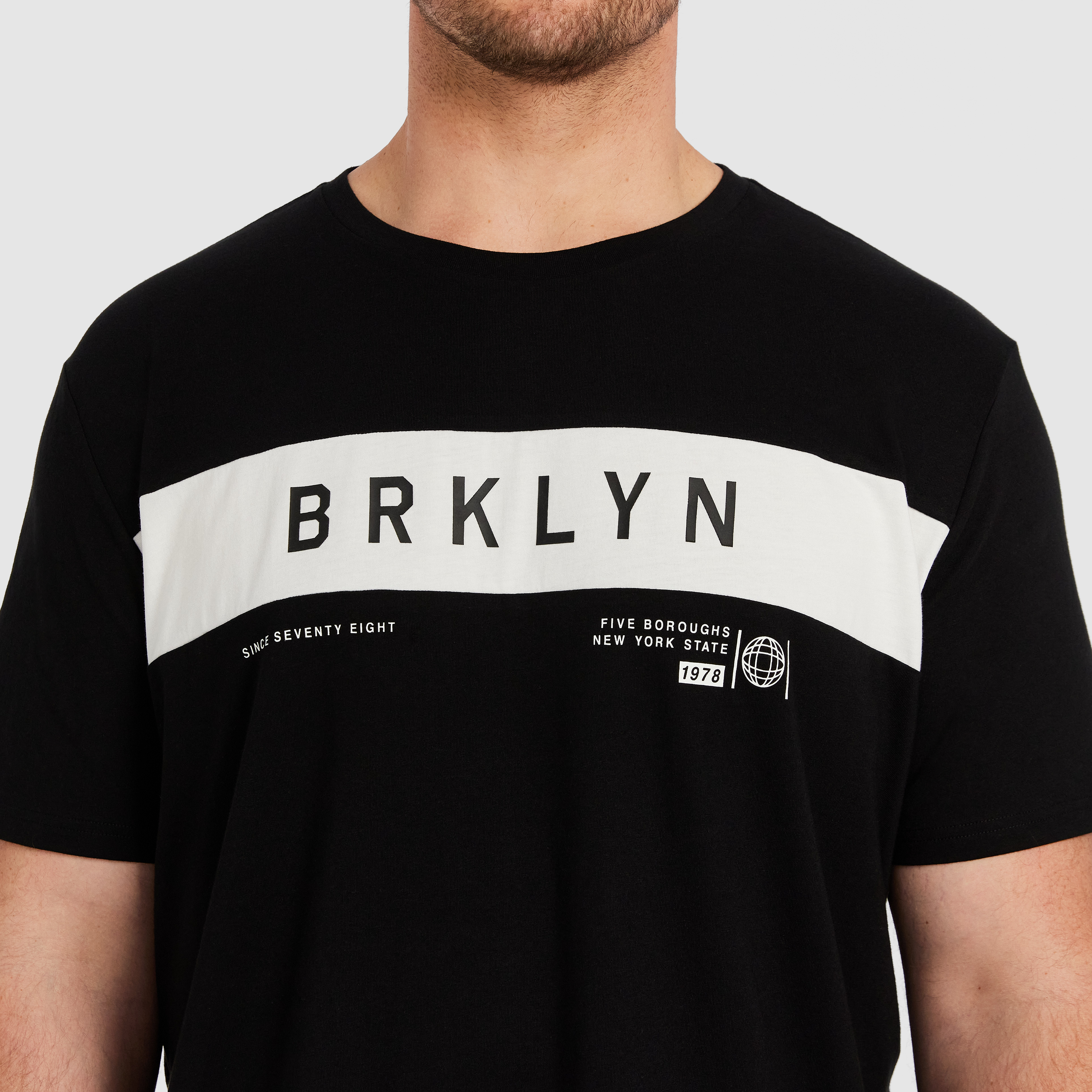 Black Noel Longline Crew Tee