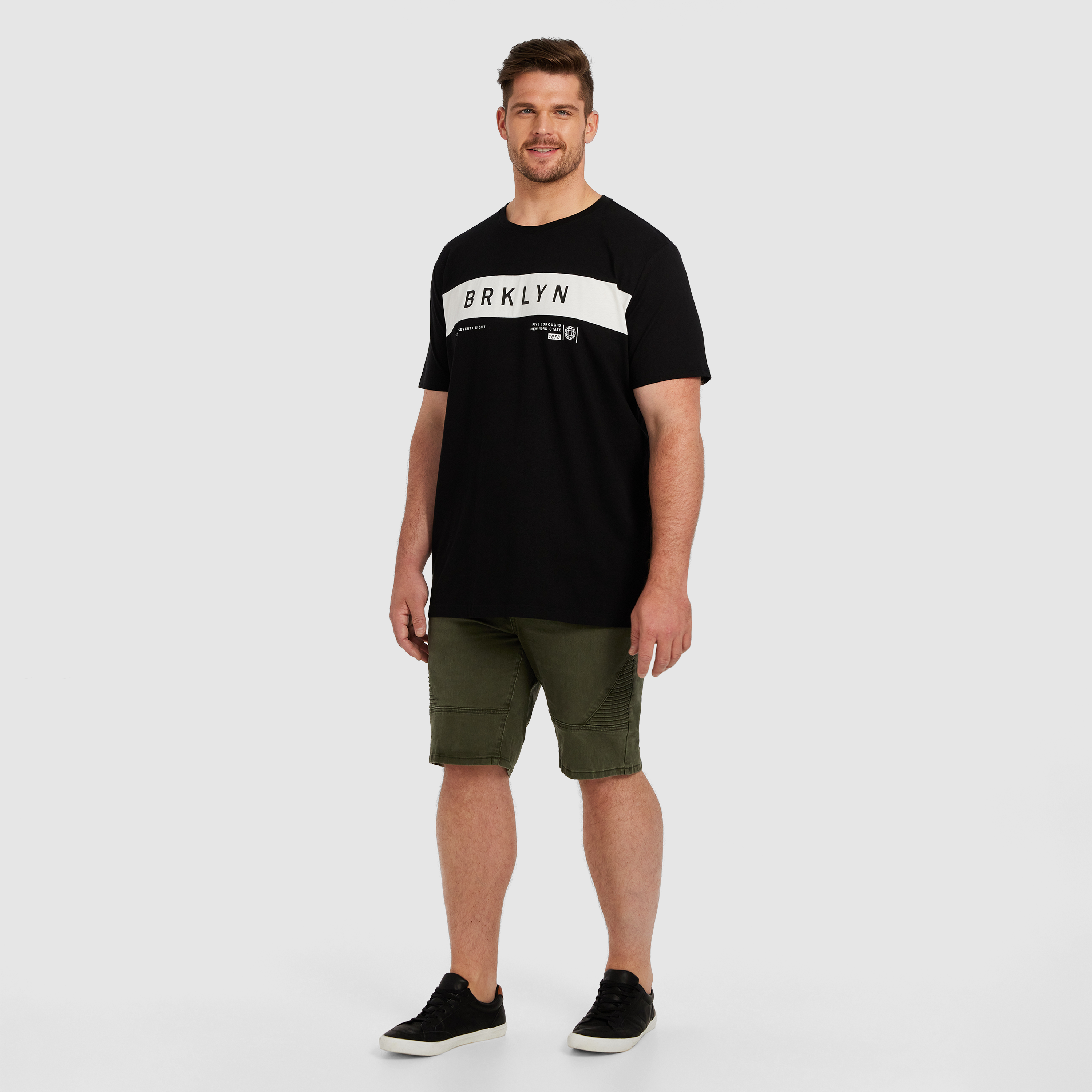 Black Noel Longline Crew Tee