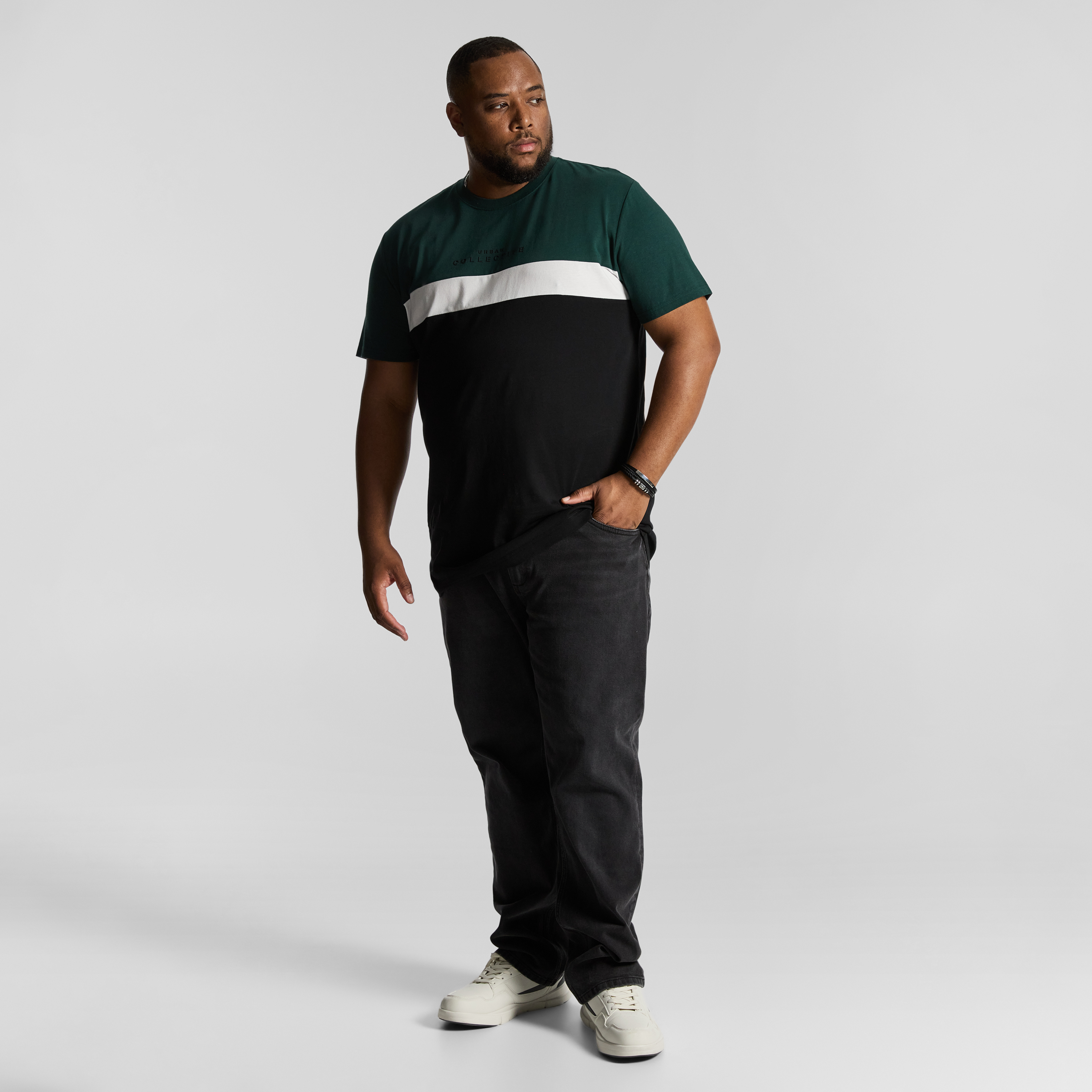 Green Peckham Longline Crew Neck Tee