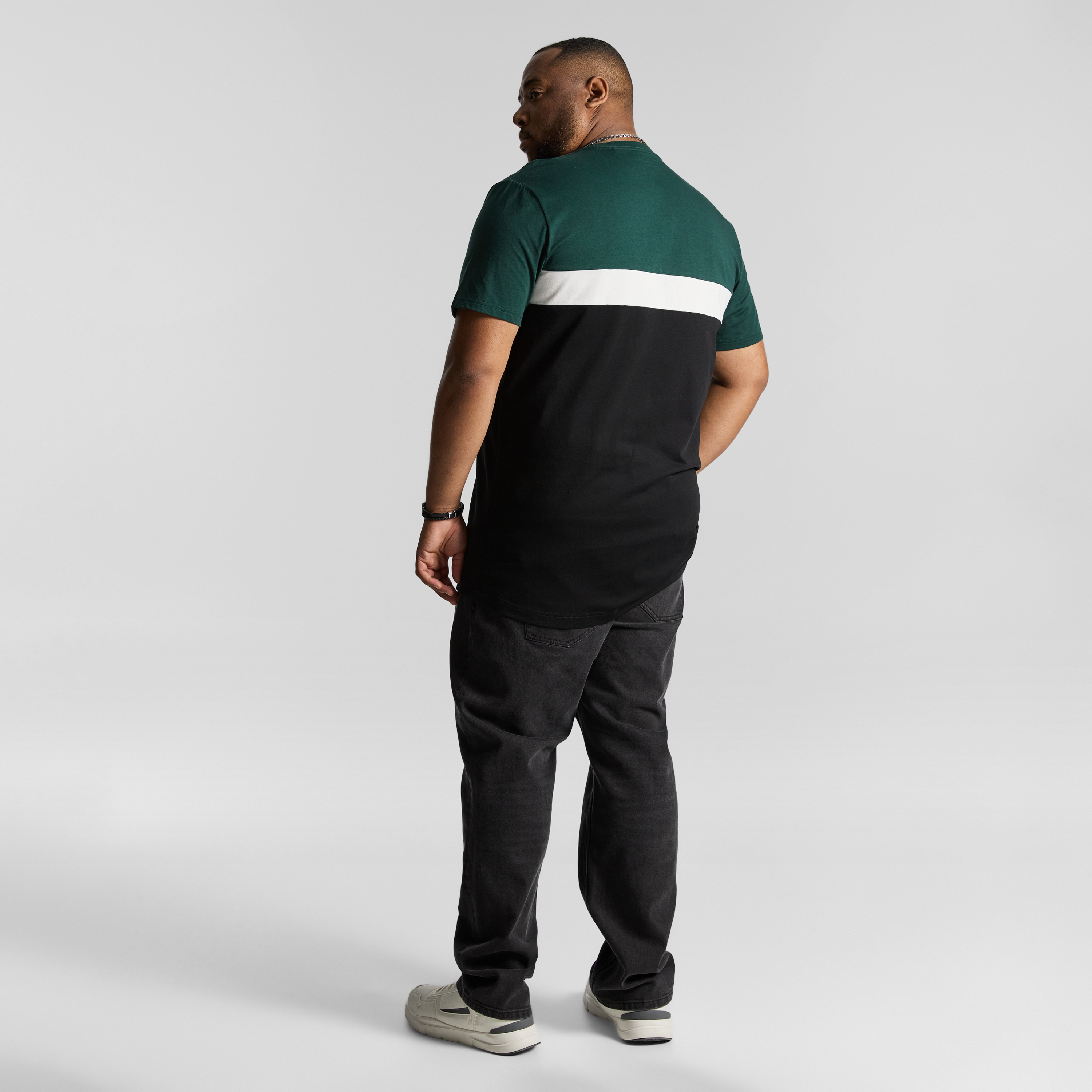 Green Peckham Longline Crew Neck Tee