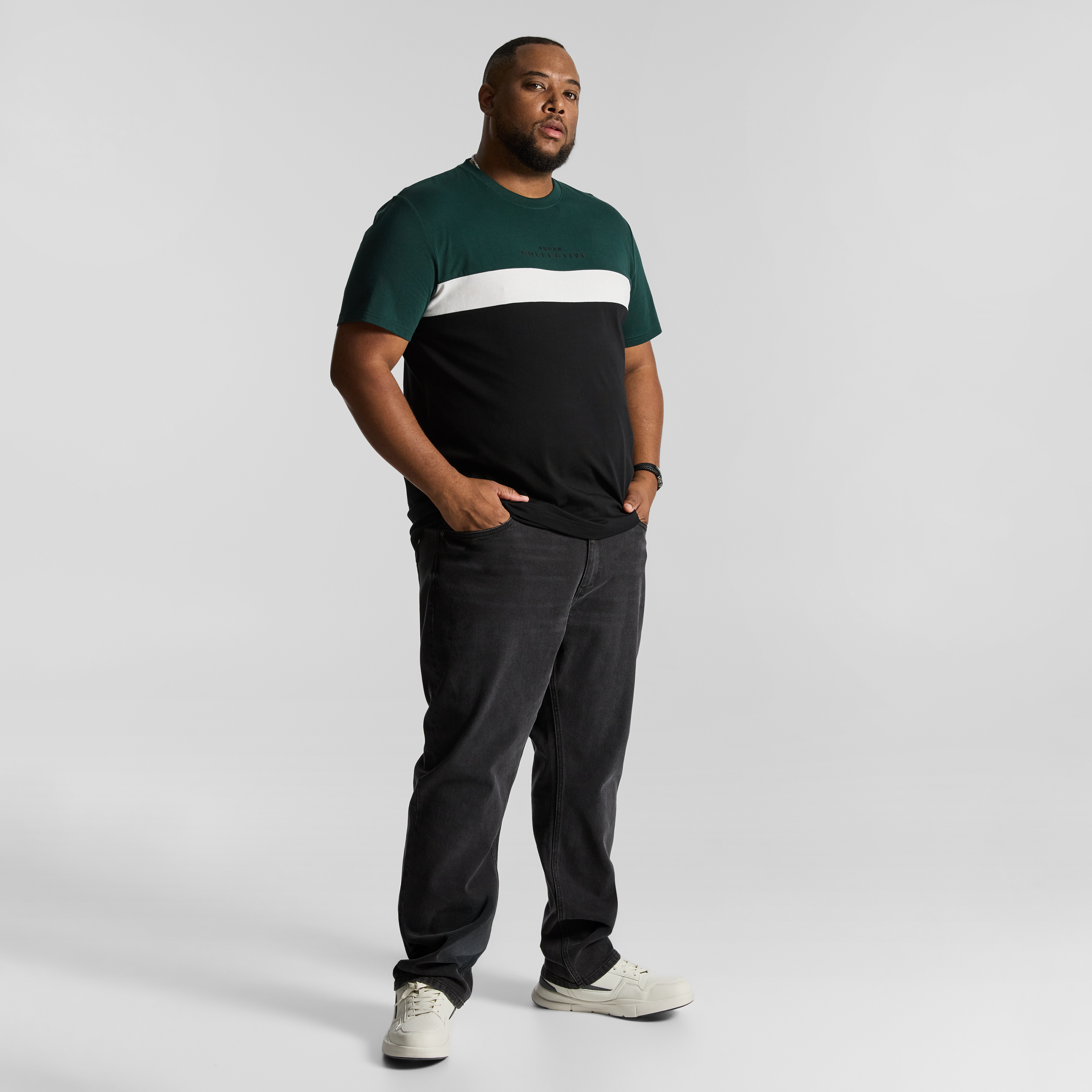 Green Peckham Longline Crew Neck Tee