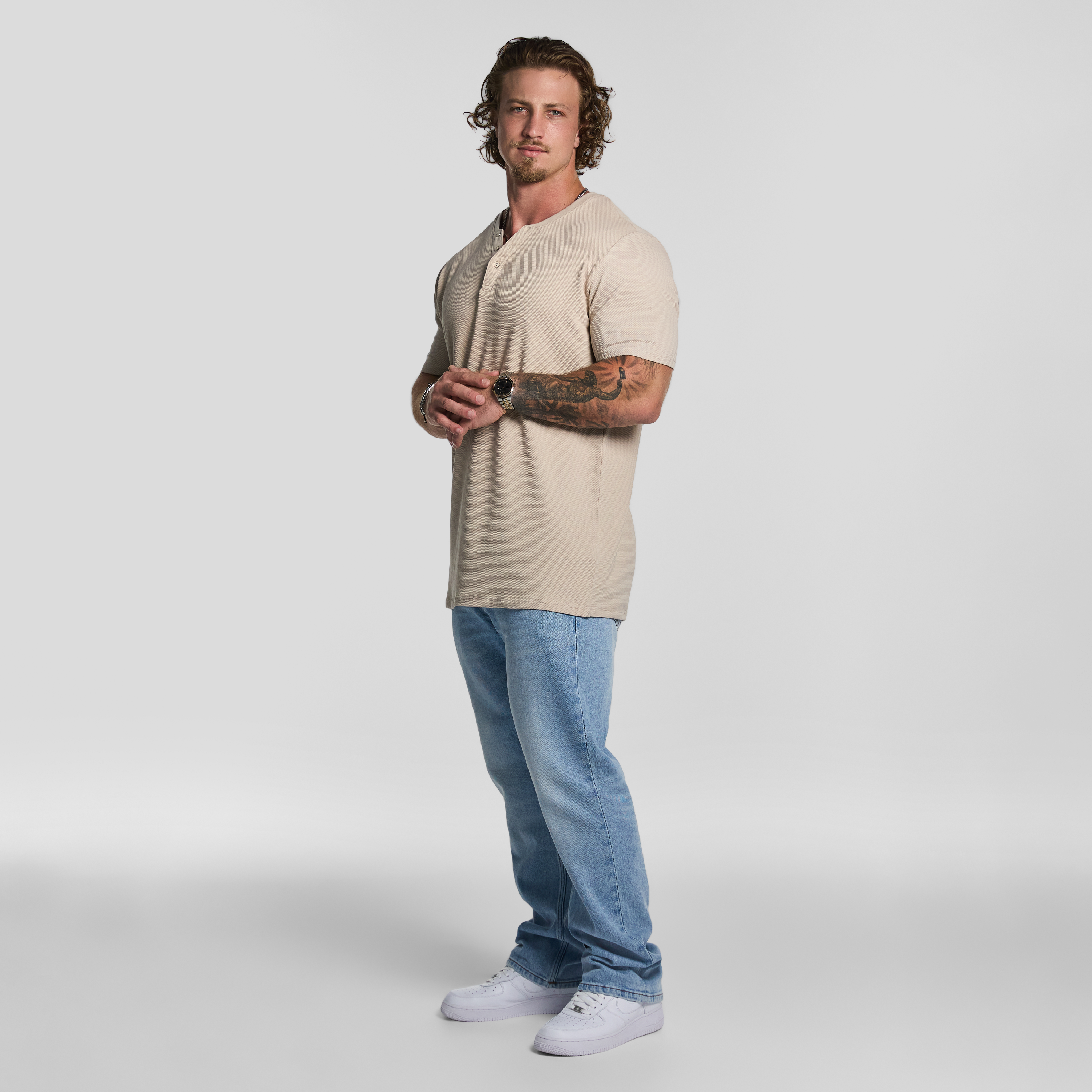 Sand Pete Henley Tee