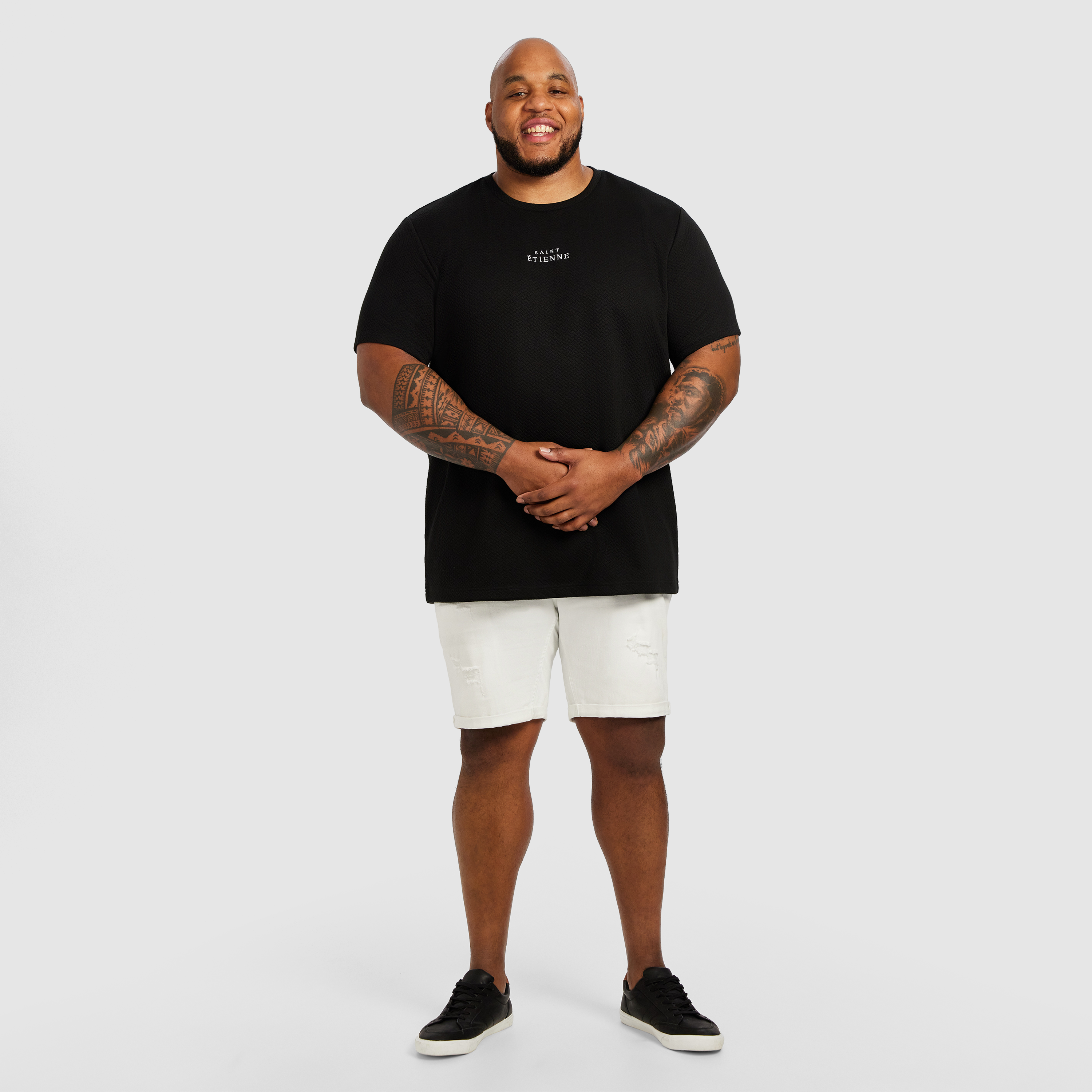 Black Dolan Crew Neck Tee