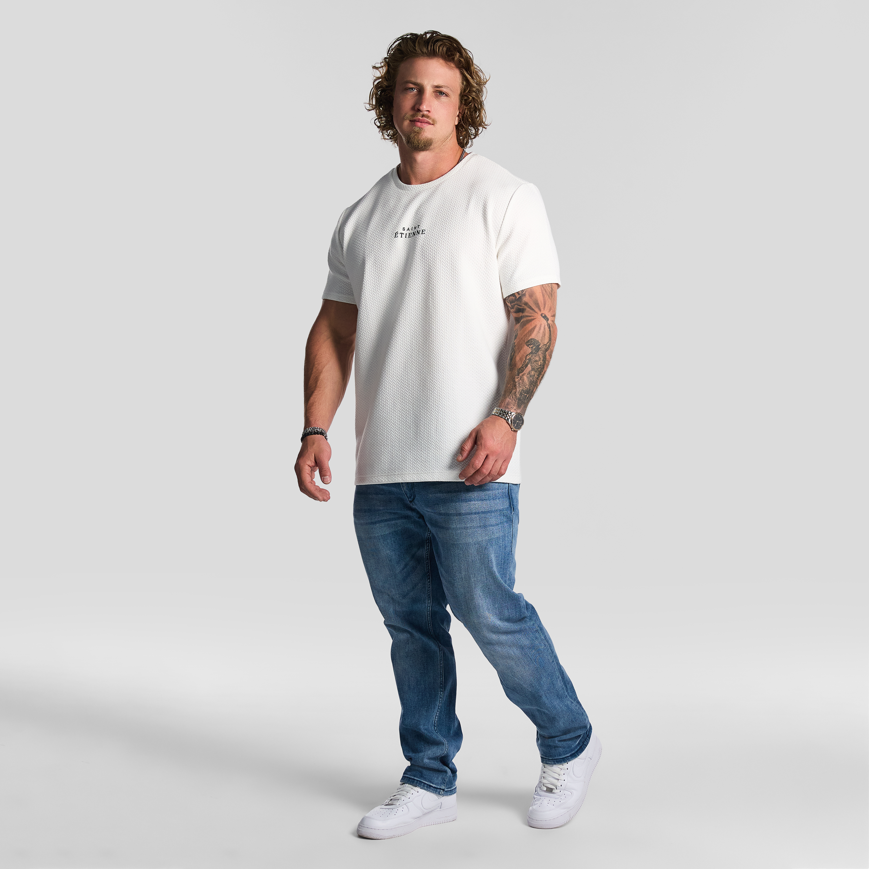 White Dolan Crew Neck Tee