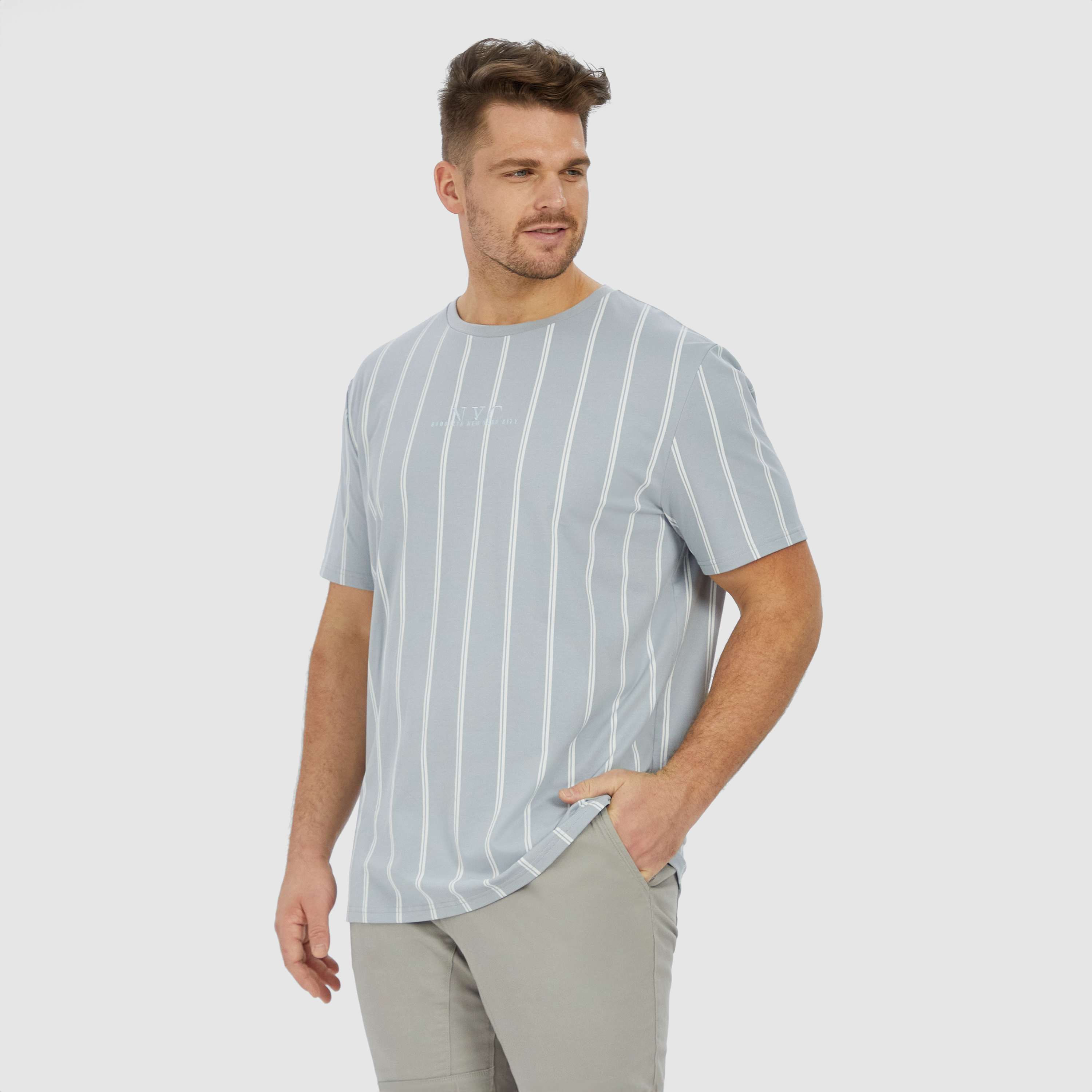 Drake Stripe Crew Tee