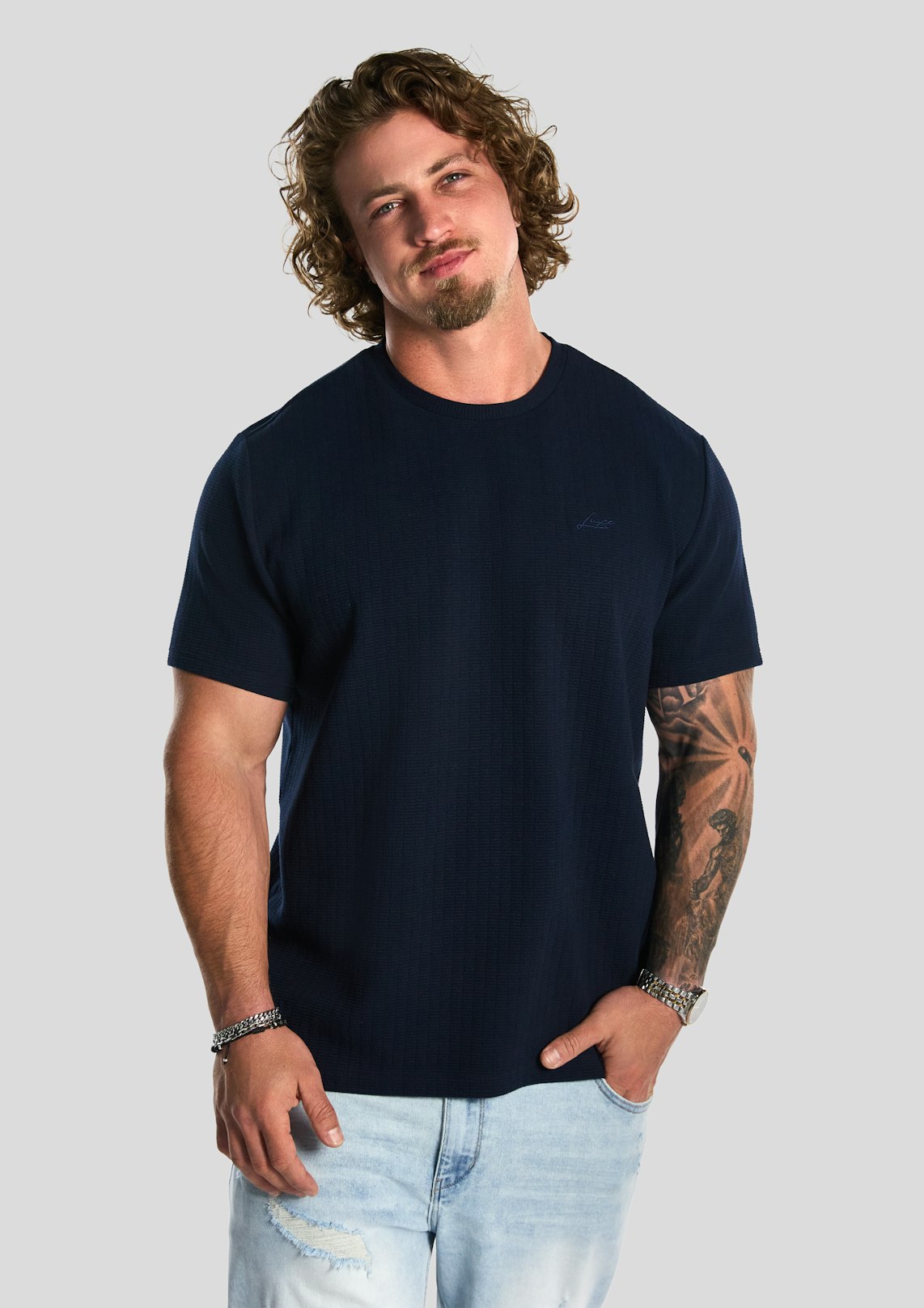 Hardy Textured Crew Neck Tee