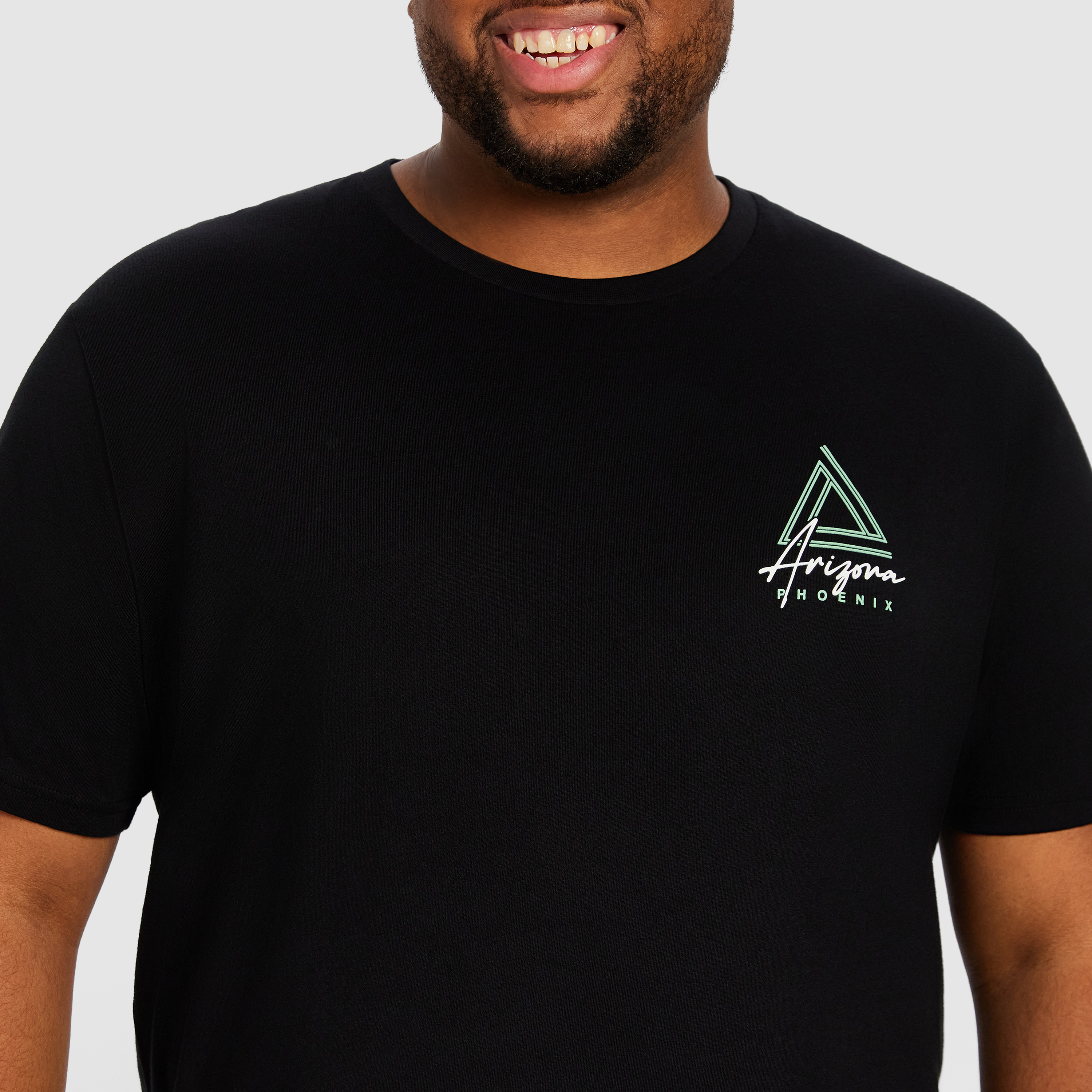 Black Jagger Longline Crew Neck Tee