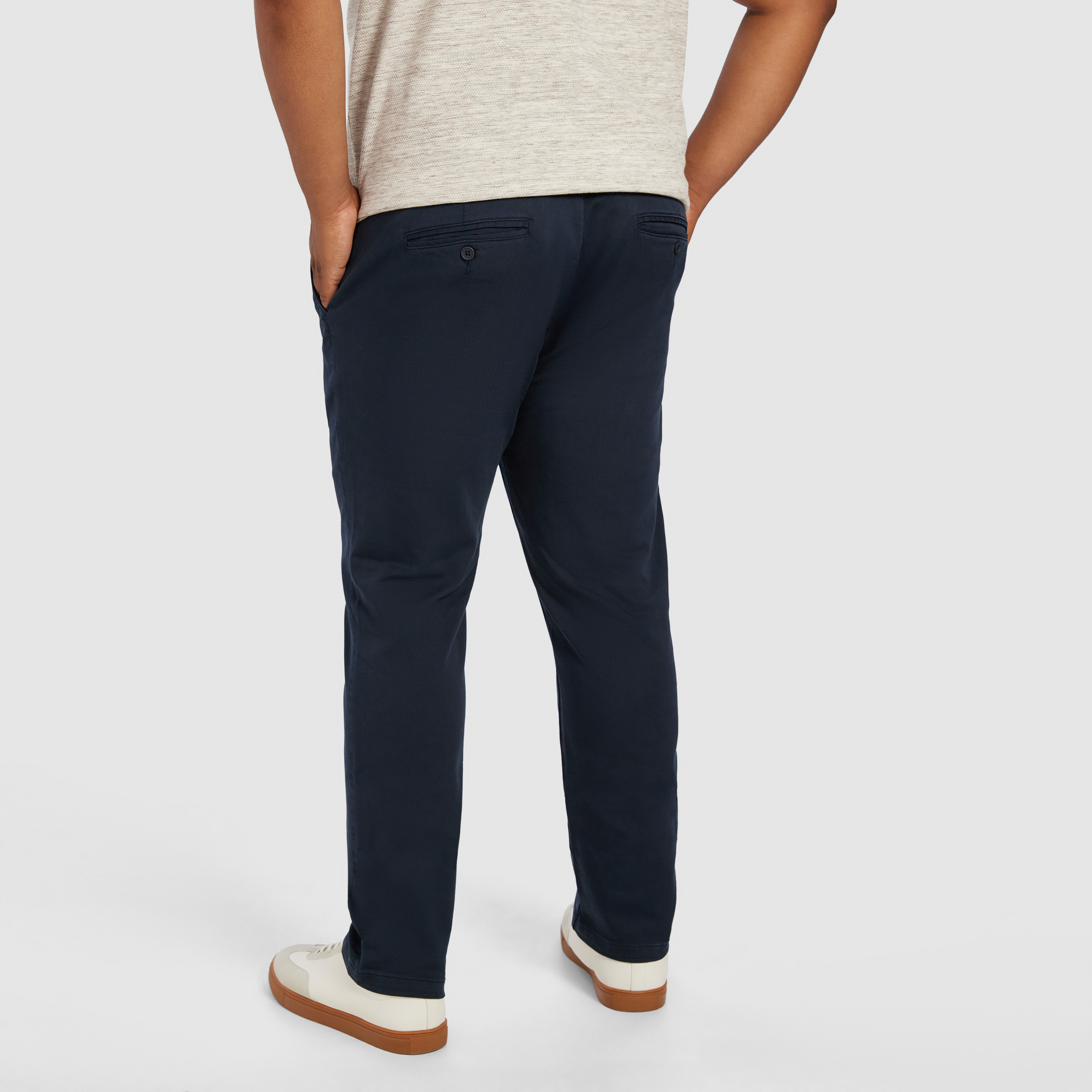 Navy Ellister Slim Stretch Chino