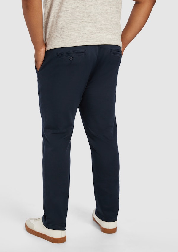 Navy Ellister Slim Stretch Chino