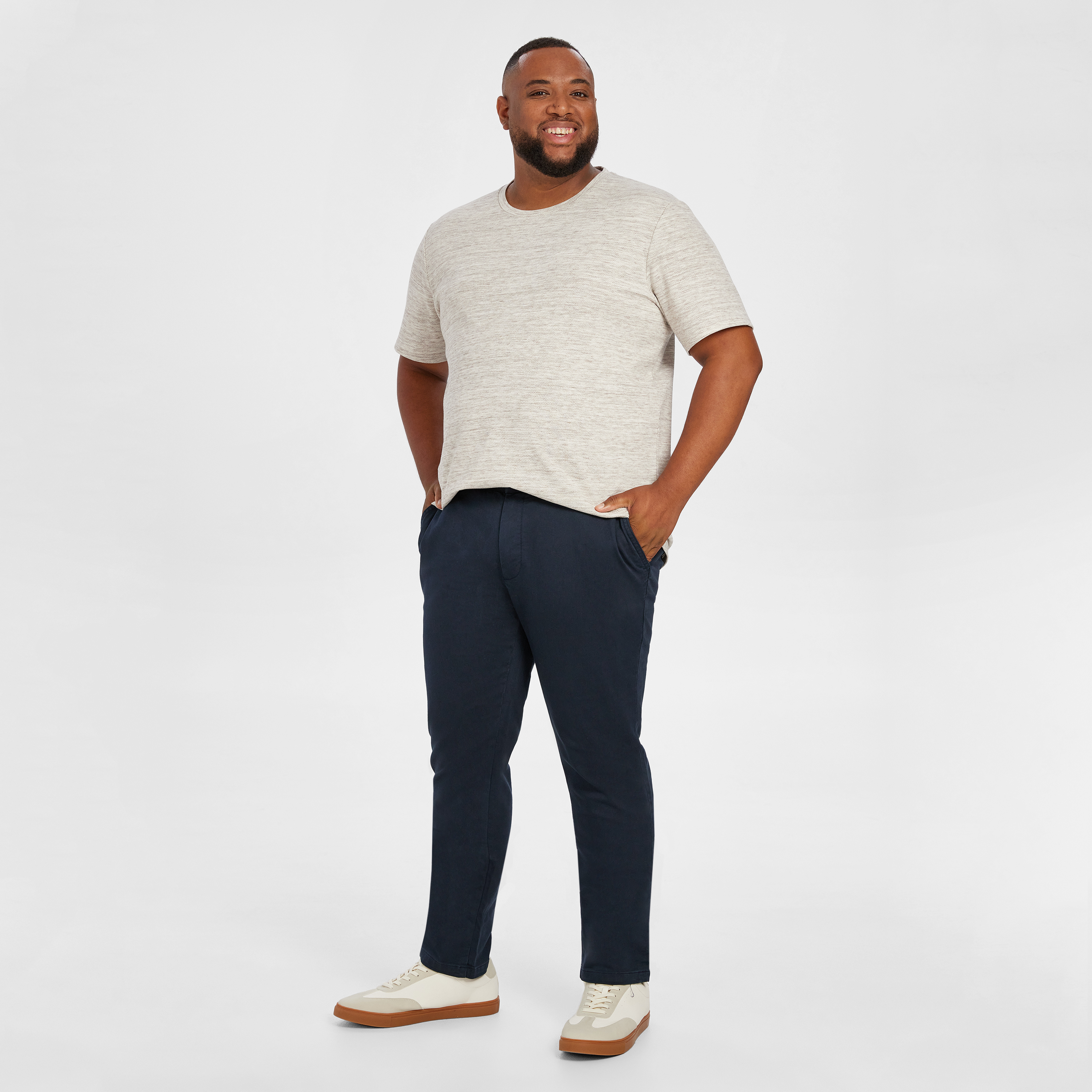 Navy Ellister Slim Stretch Chino