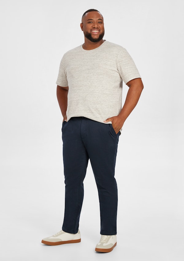 Navy Ellister Slim Stretch Chino