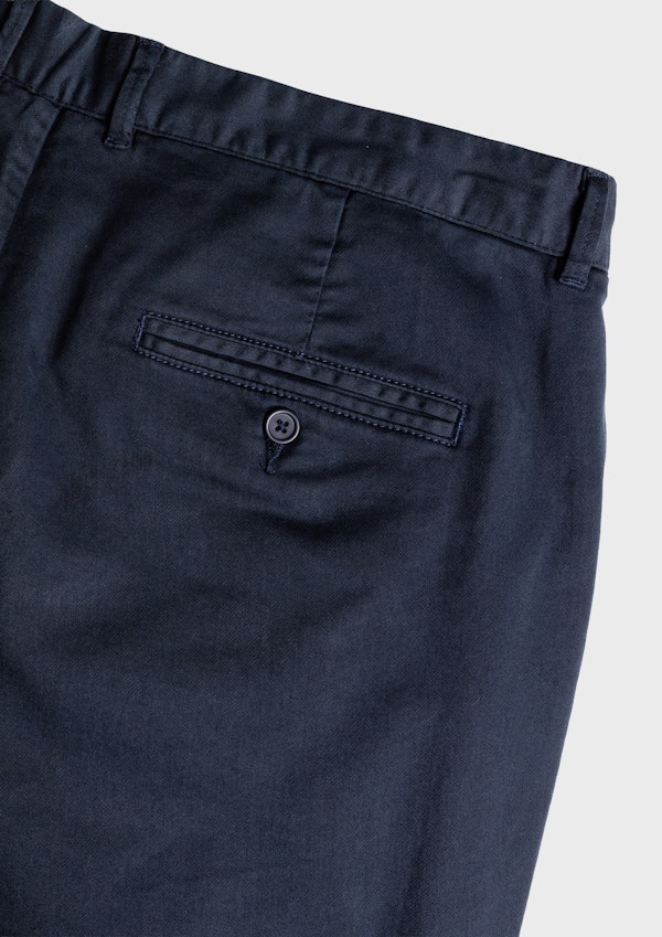 Navy Ellister Slim Stretch Chino