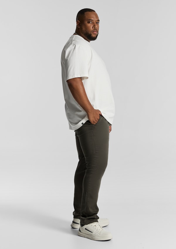 Olive Ellister Slim Stretch Chino