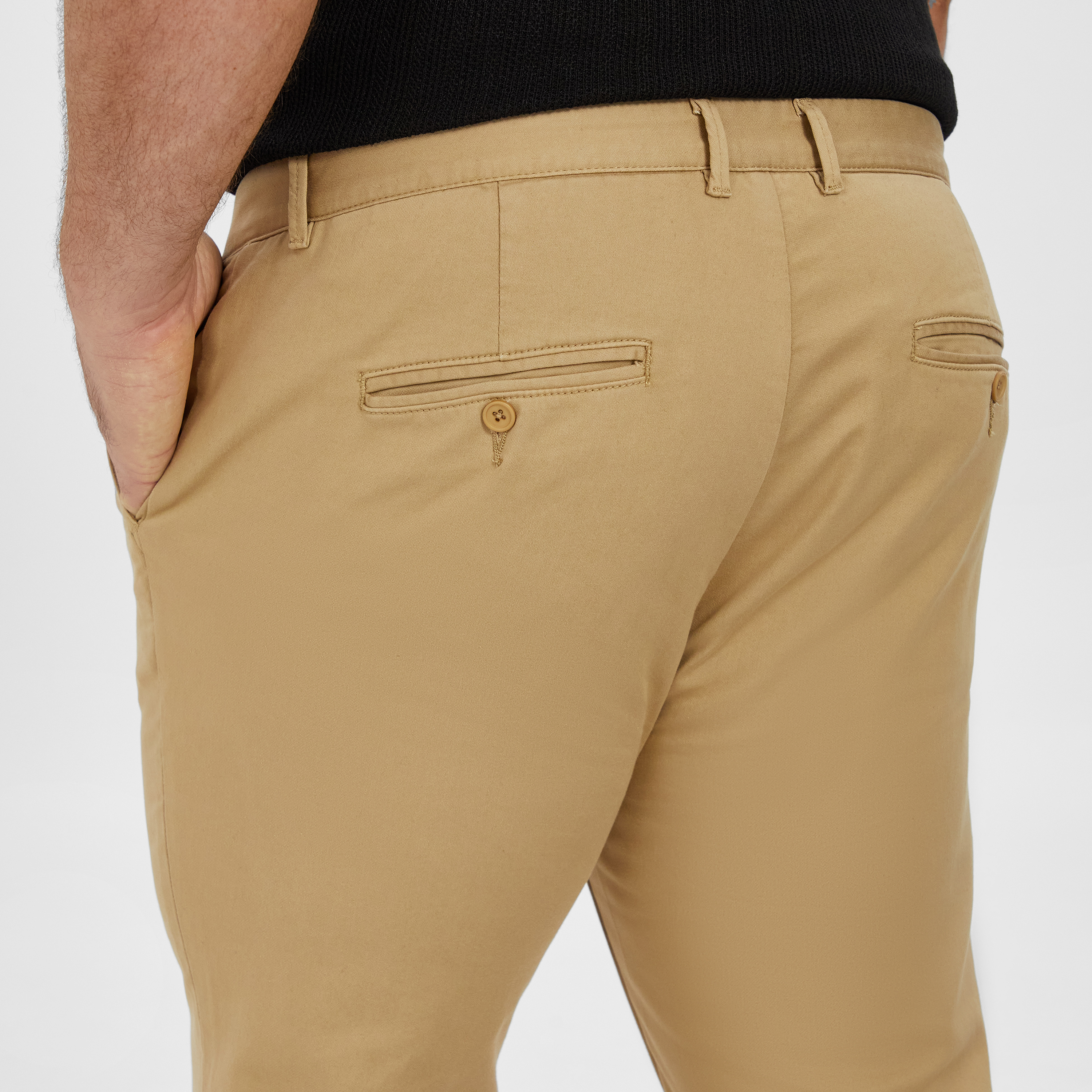 Tobacco Ellister Slim Stretch Chino
