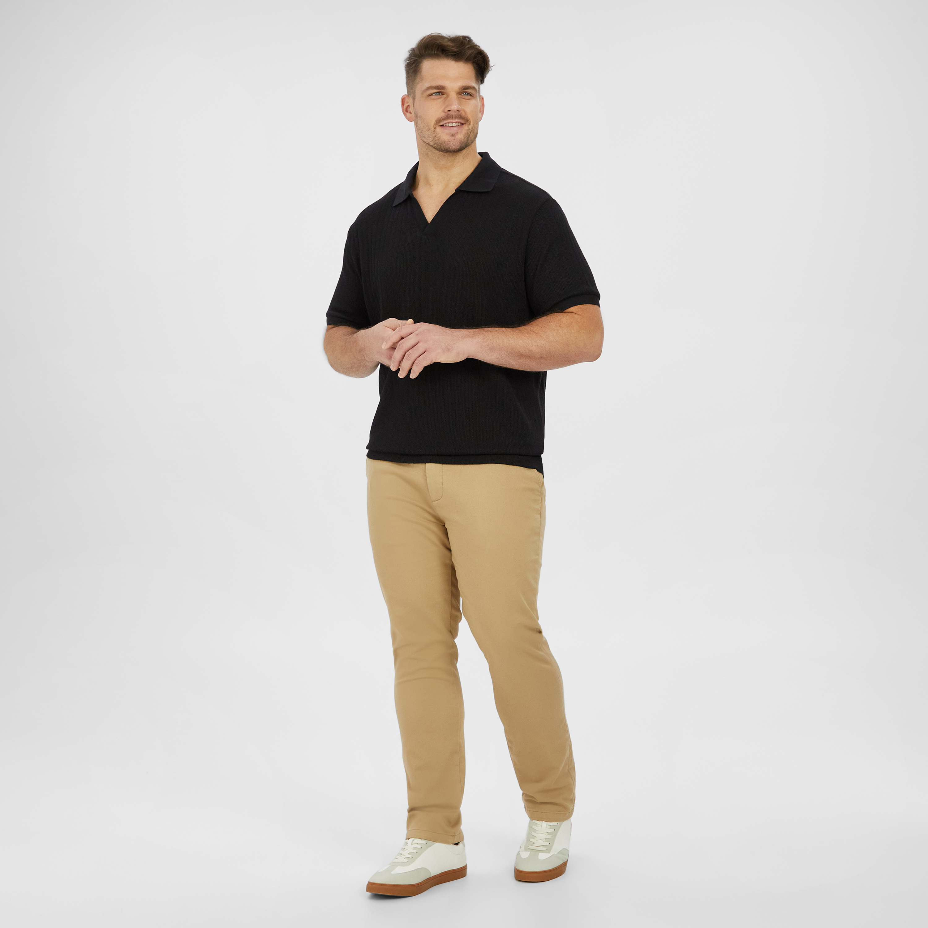 Tobacco Ellister Slim Stretch Chino