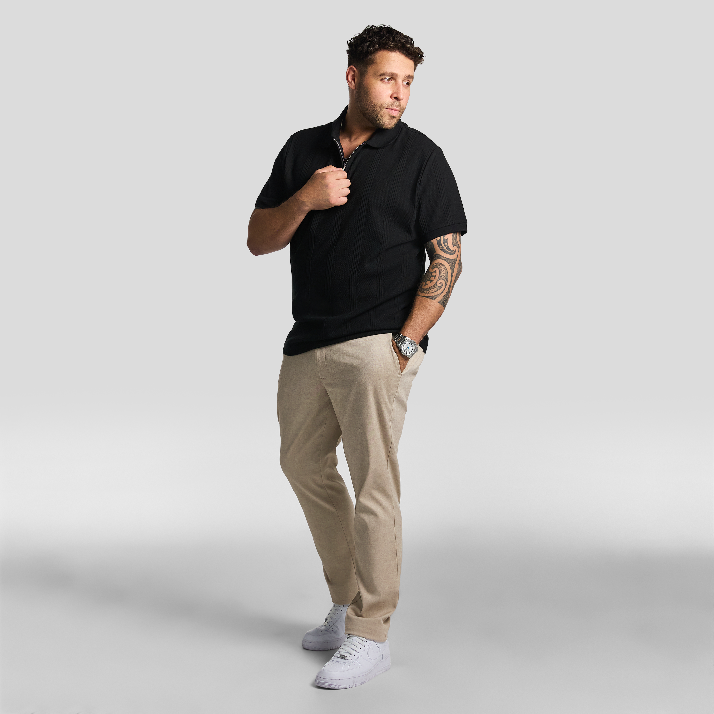 Sand Kendall Slim Textured Chino