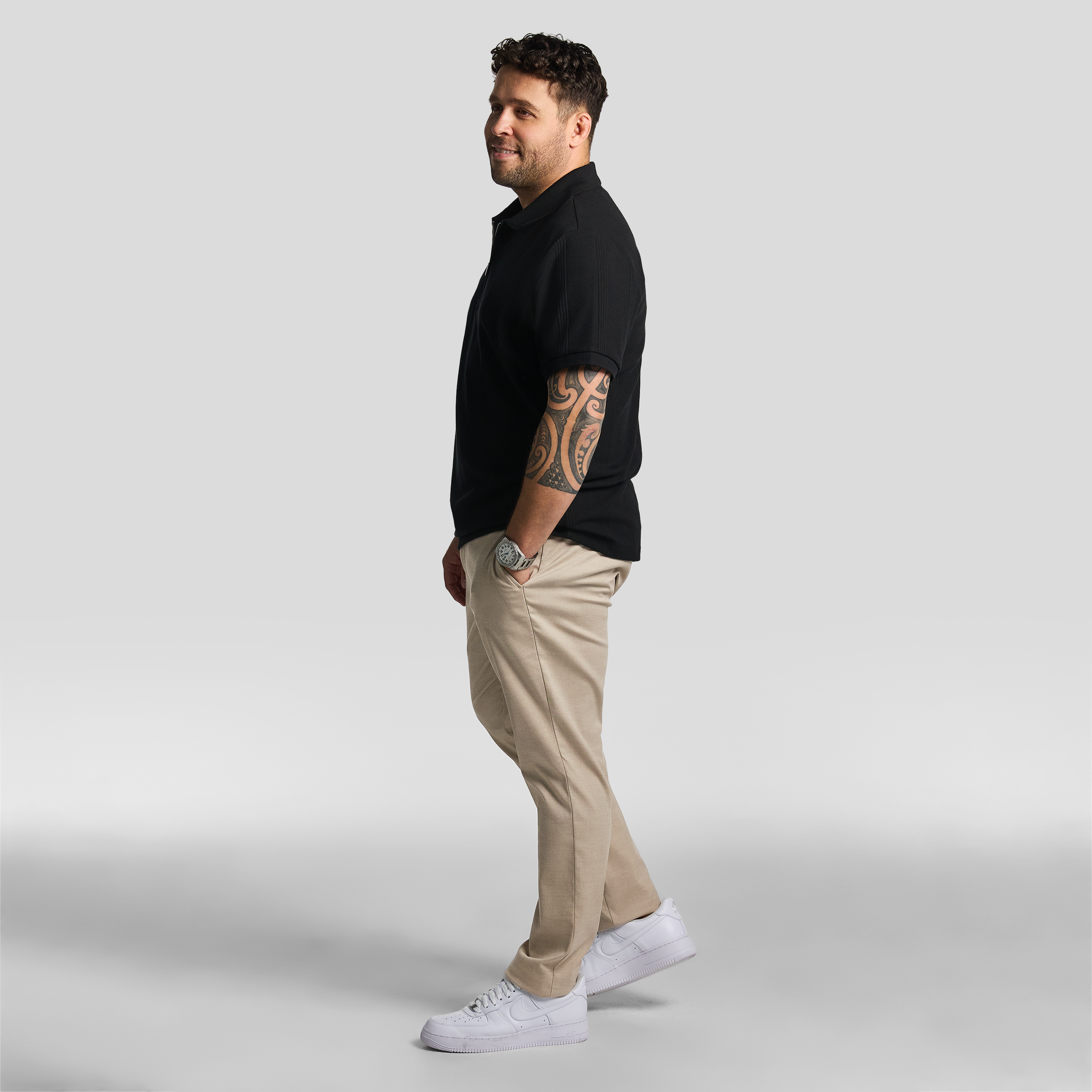 Sand Kendall Slim Textured Chino