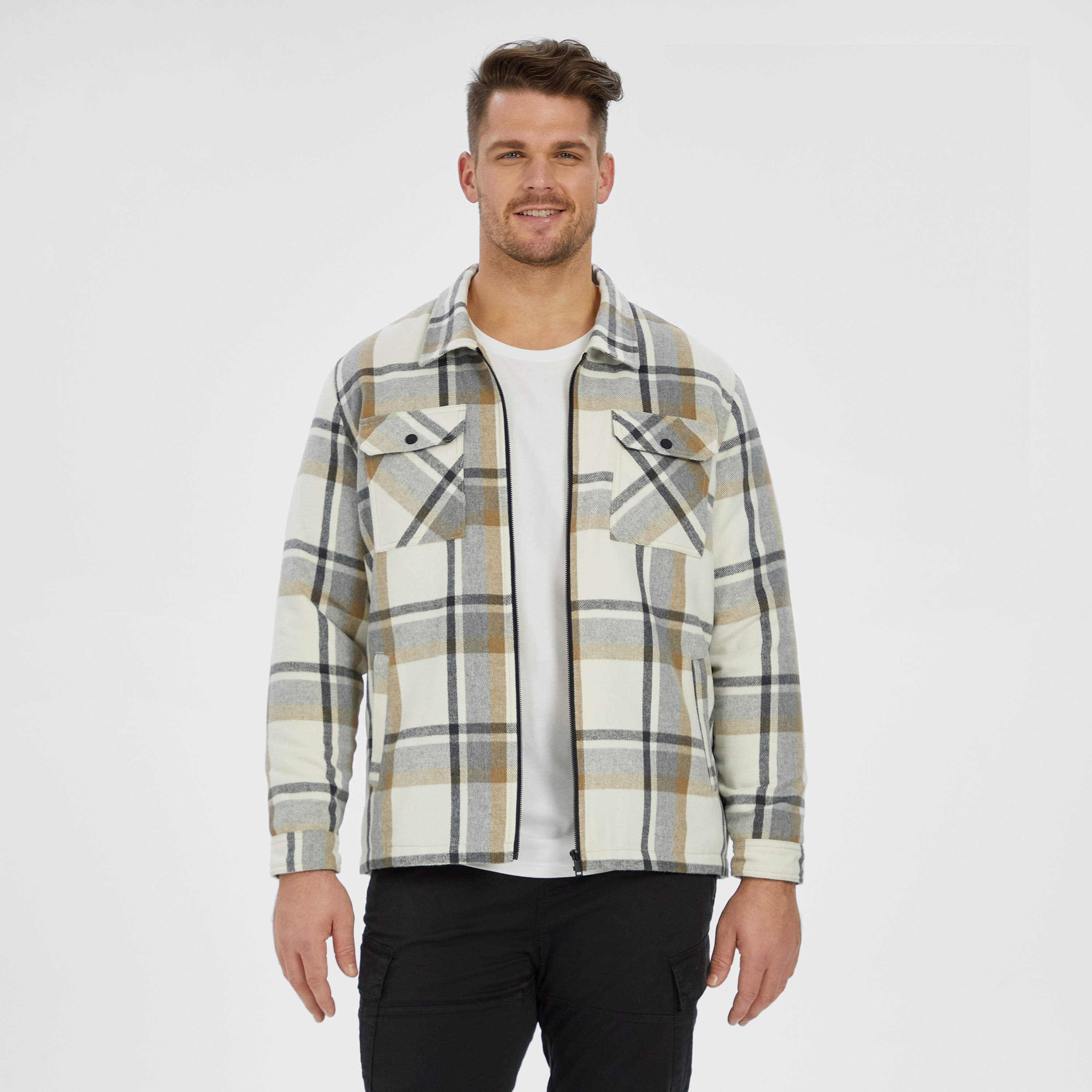 ジャケット・アウター 50s 60s Check pattern full zip jacket 50s 60s Check pattern full zip jacket - メルカリ