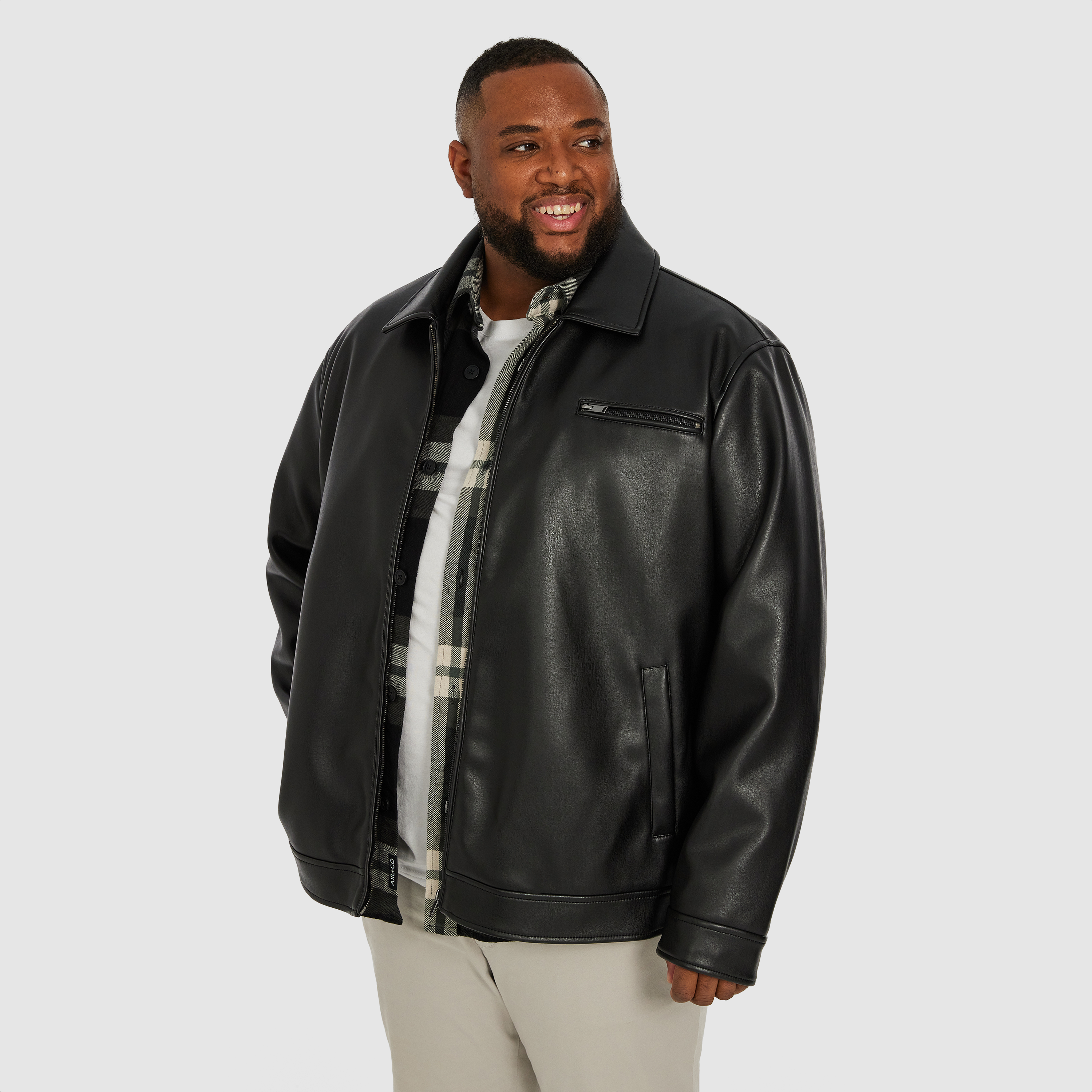 Wyman Faux Leather Jacket