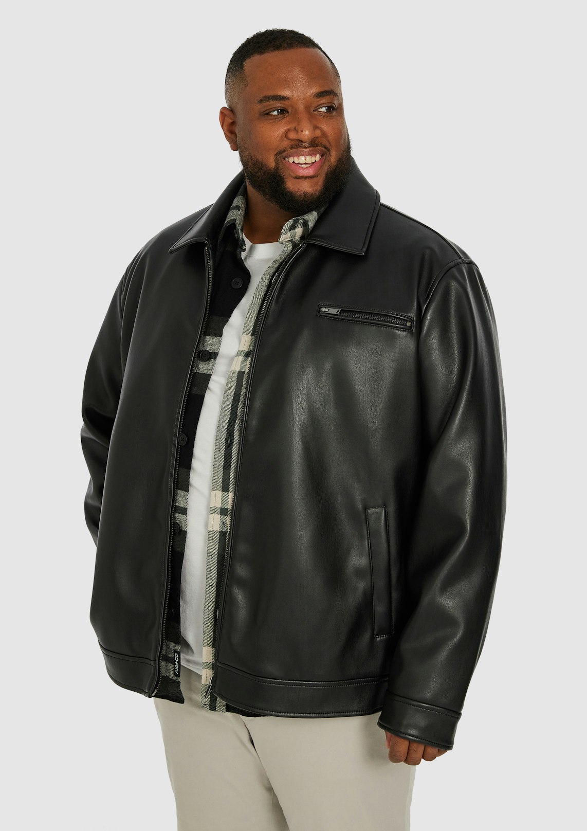 Wyman Faux Leather Jacket