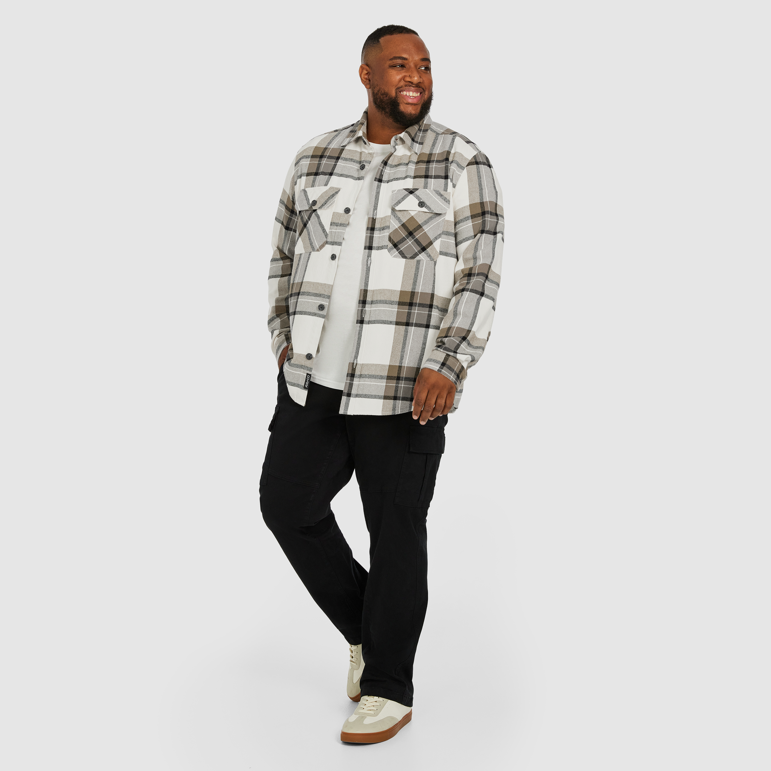 Stone Midway Check Overshirt