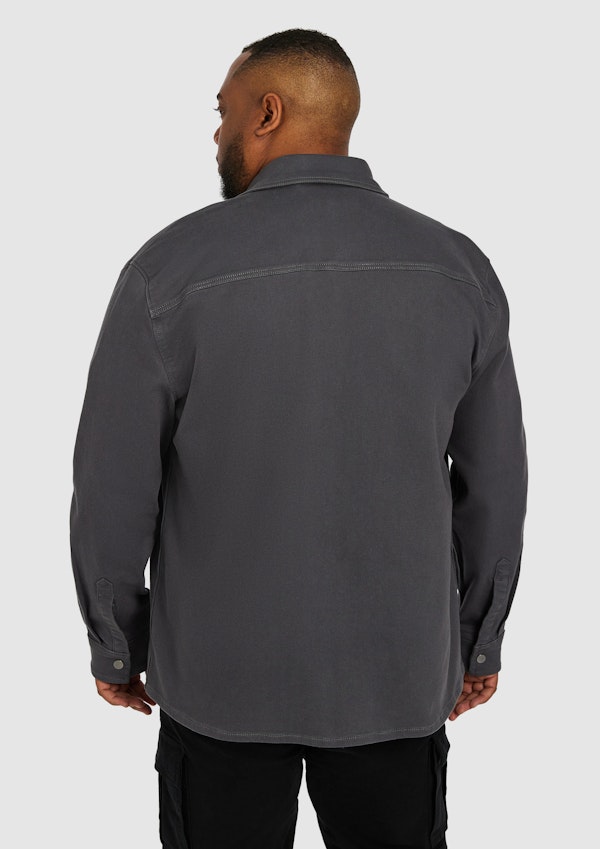 Steel Blue Leader Stretch Overshirt