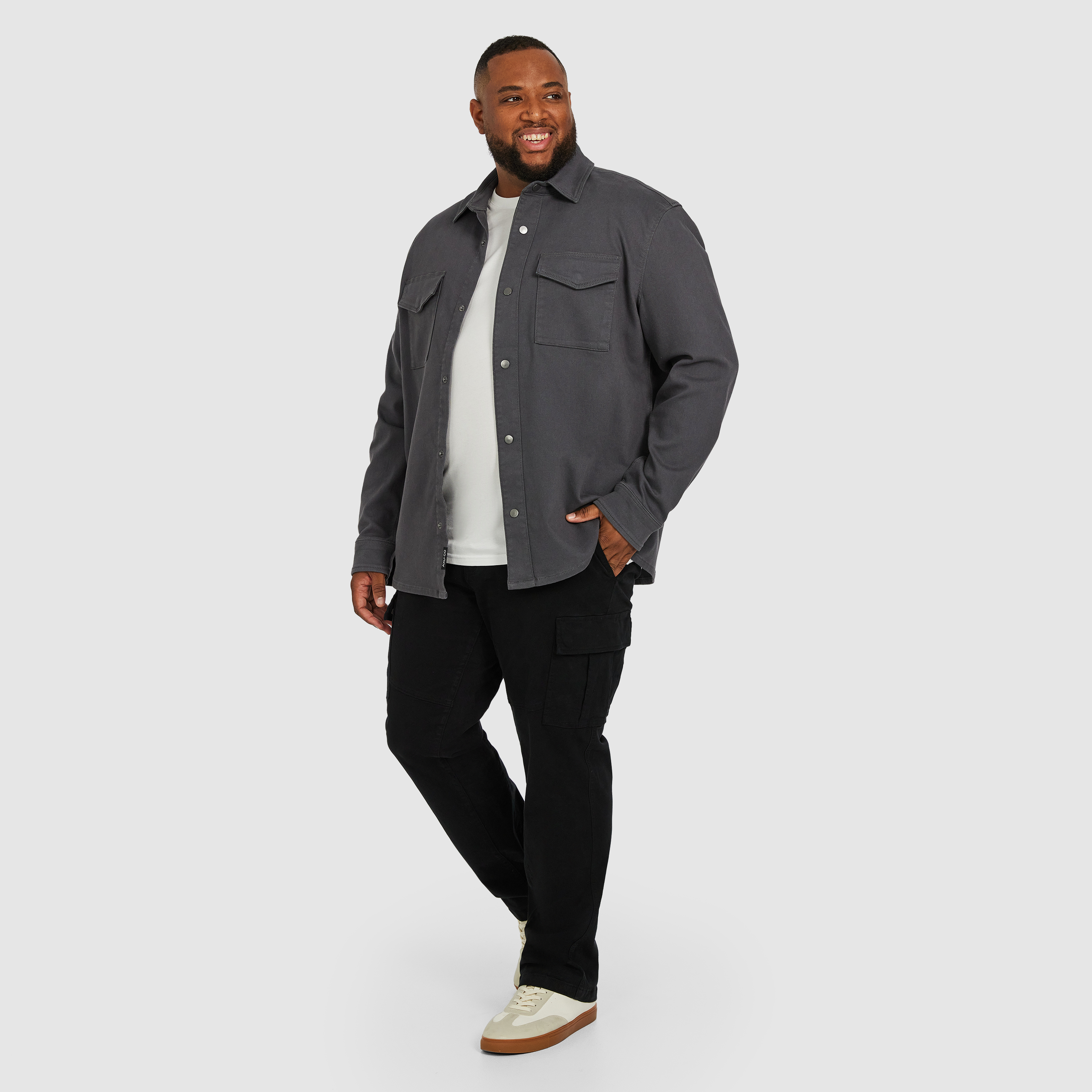 Steel Blue Leader Stretch Overshirt