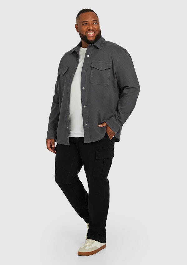 Steel Blue Leader Stretch Overshirt