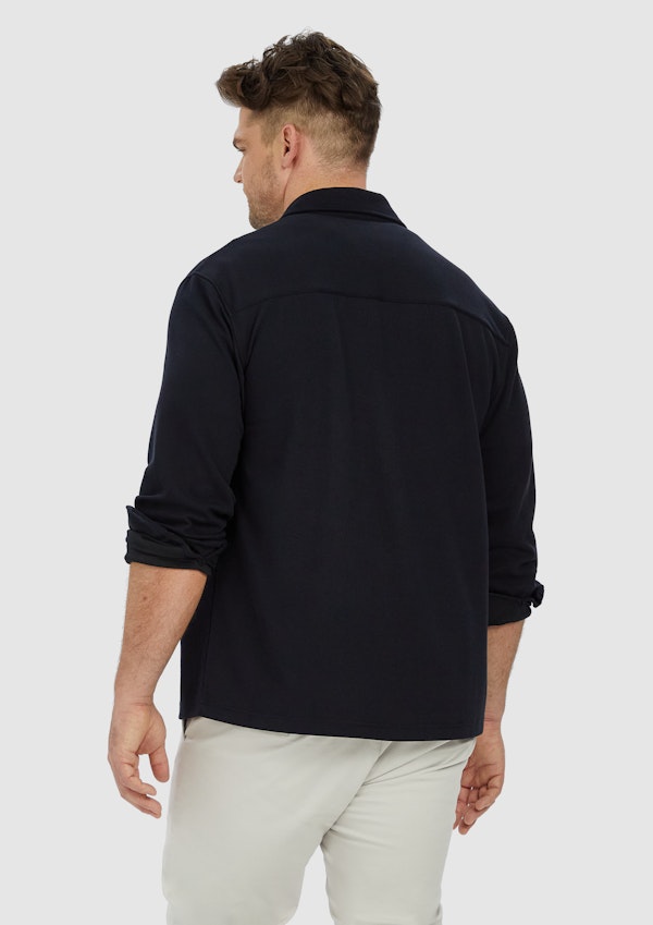 Ink Navy Motion Stretch Overshirt