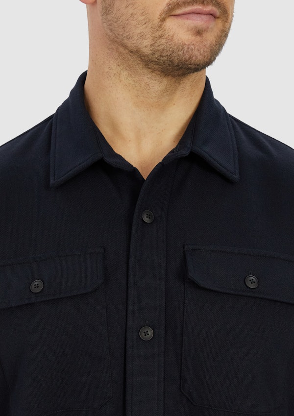 Ink Navy Motion Stretch Overshirt